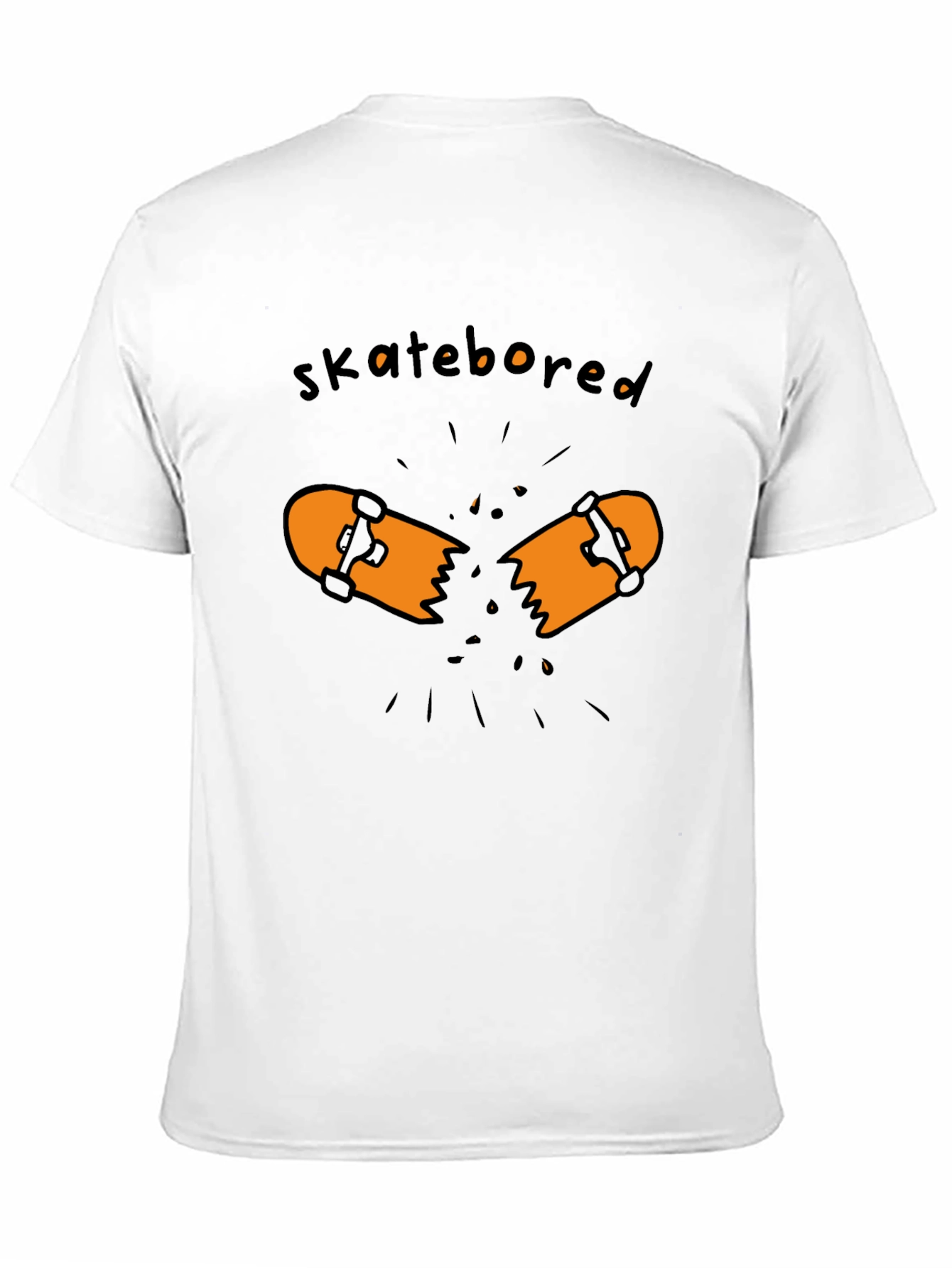 Skatebored Graphic Tee - Black