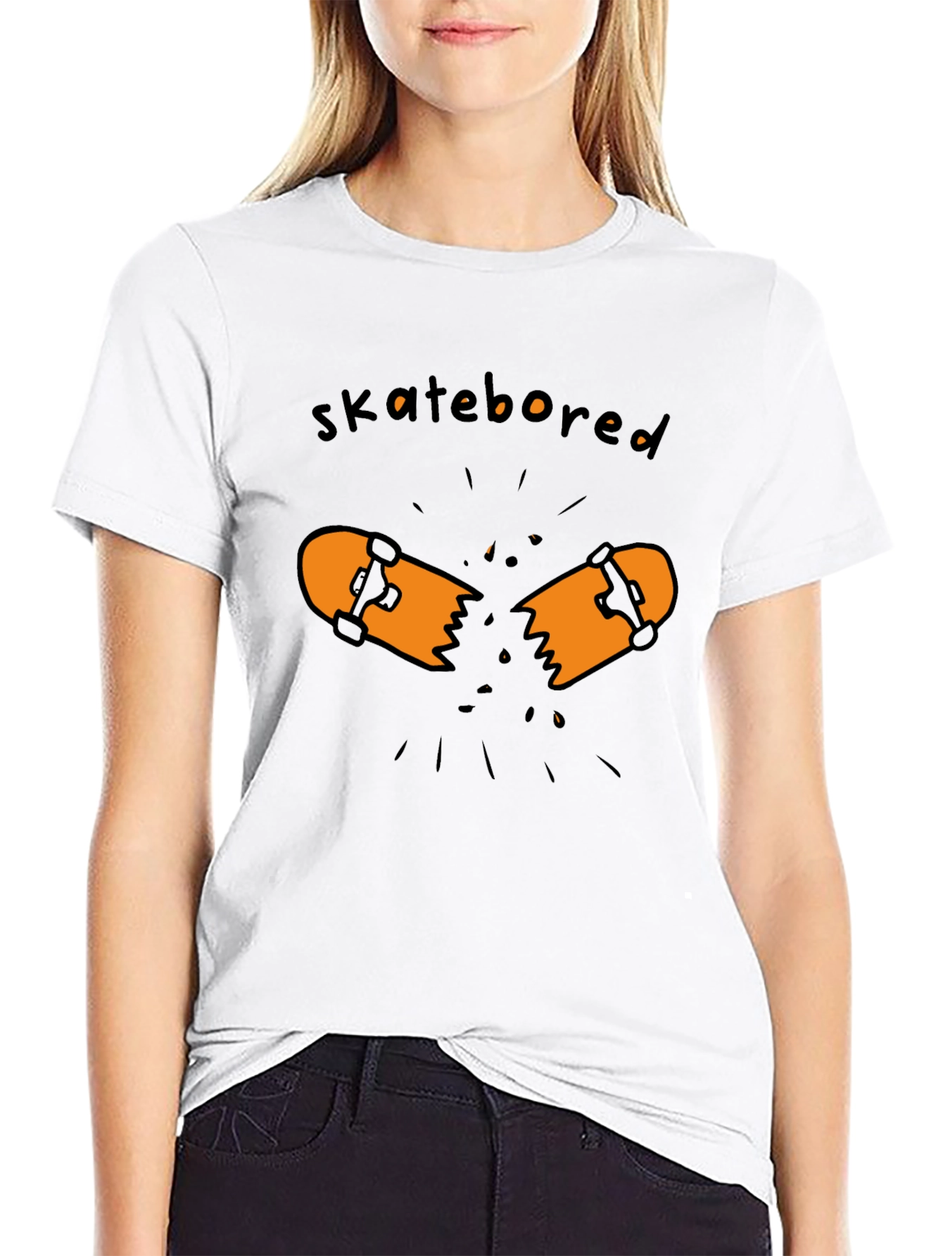 Skatebored Graphic Tee - Black
