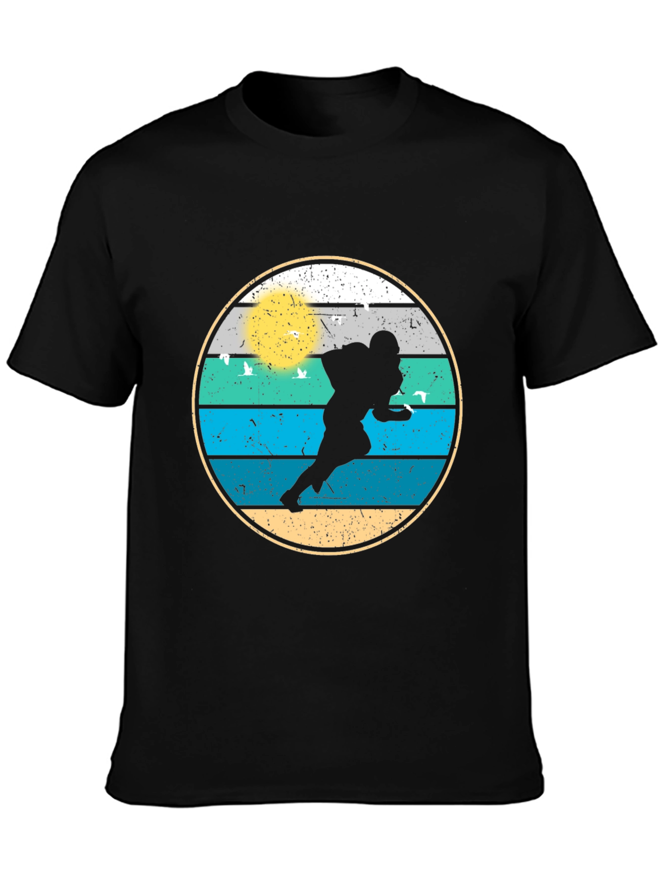 Retro Football Player Graphic Tee