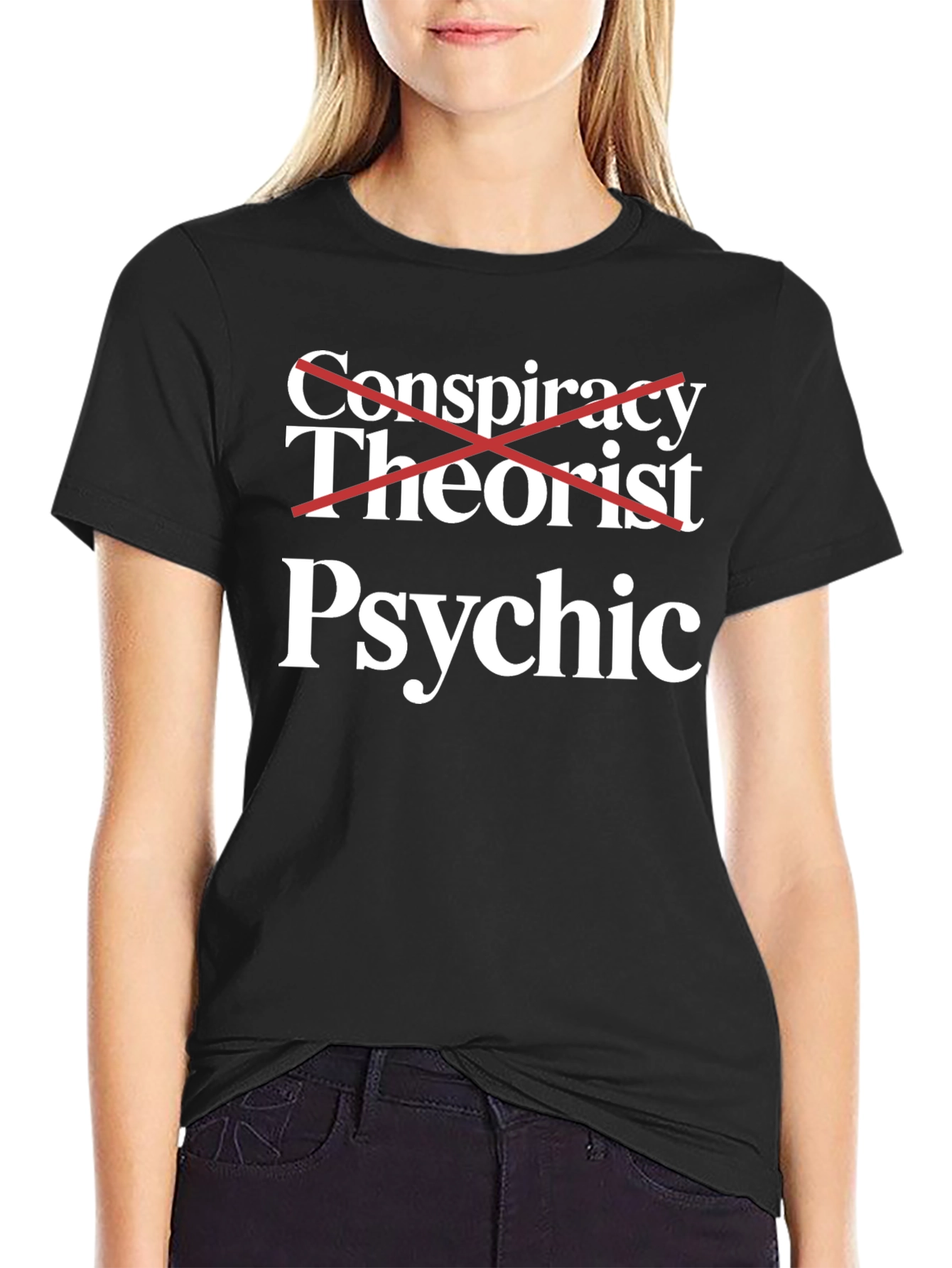 Psychic Crossed Out Funny T-Shirt