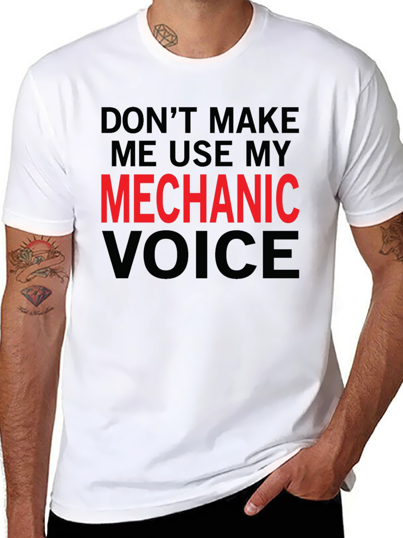 Mechanic Voice T-Shirt - Funny Warning Tee