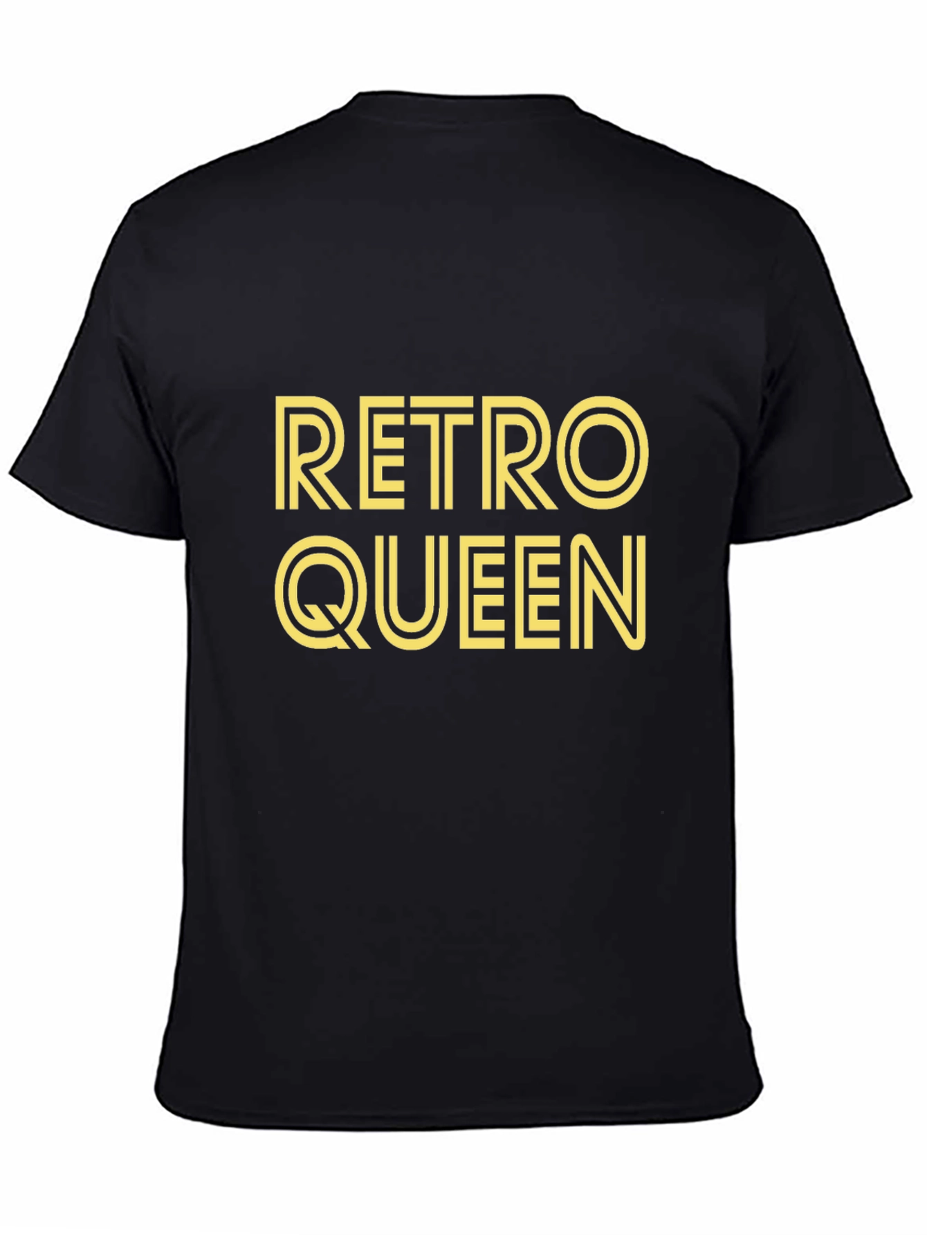 Retro Queen Black Graphic T-Shirt