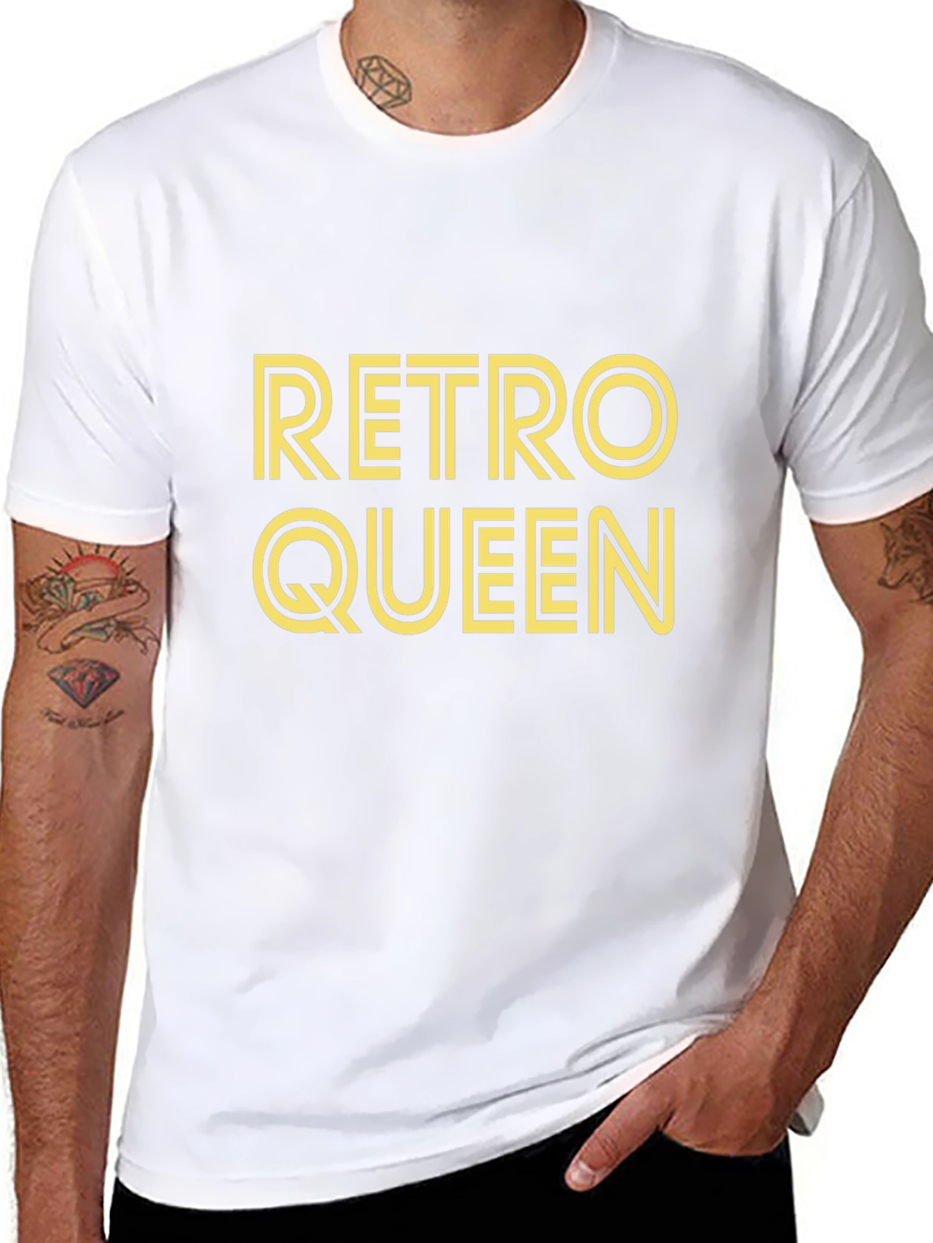 Retro Queen Black Graphic T-Shirt