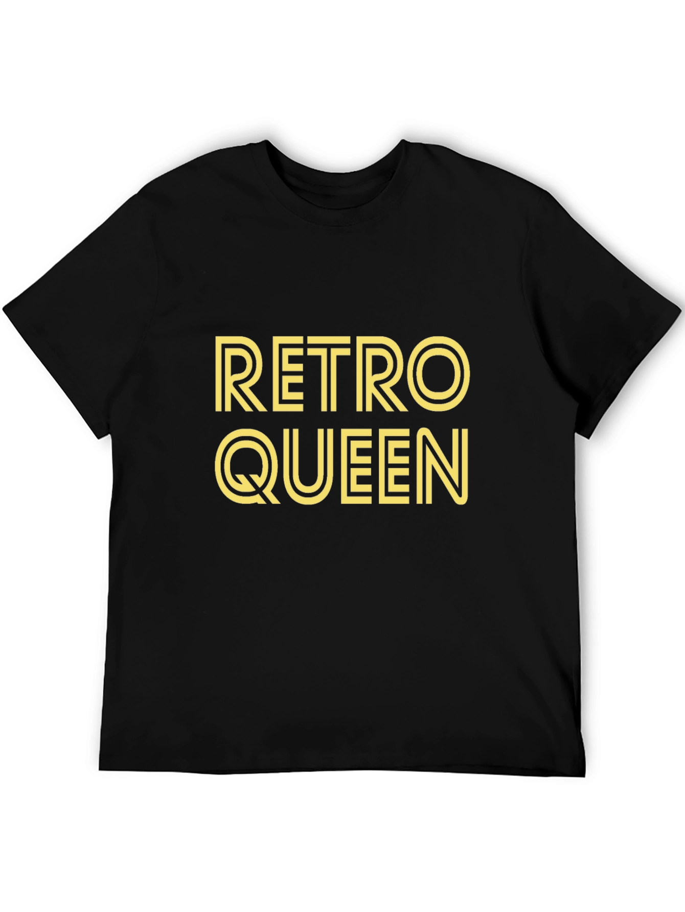 Retro Queen Black Graphic T-Shirt