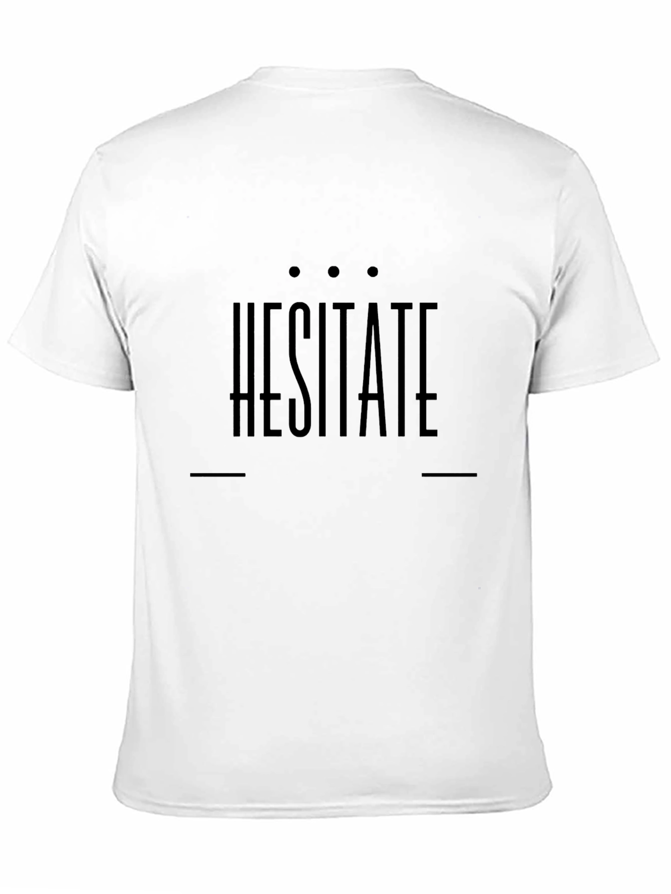 Hesitate Graphic Tee - Stylish Black T-Shirt