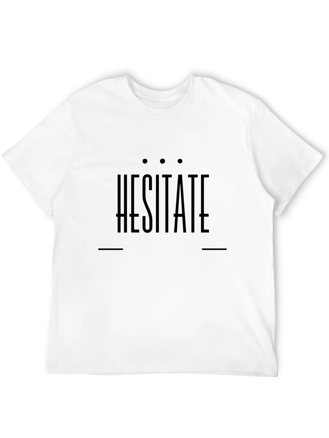 Hesitate Graphic Tee - Stylish Black T-Shirt