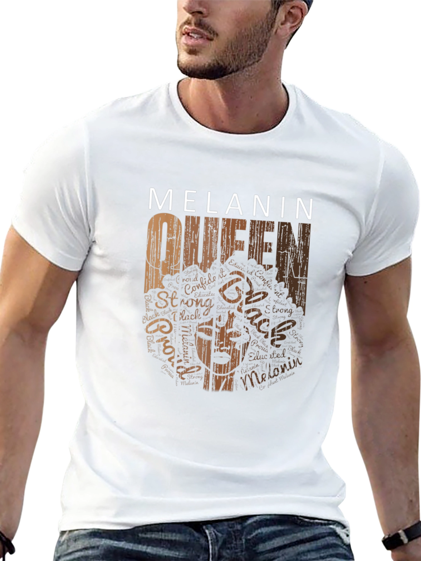 Melanin Queen Black Graphic T-Shirt