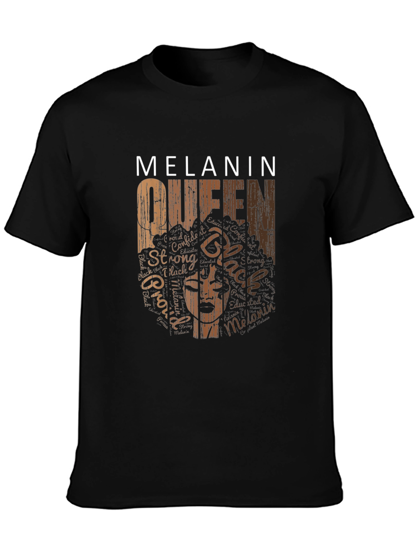 Melanin Queen Black Graphic T-Shirt