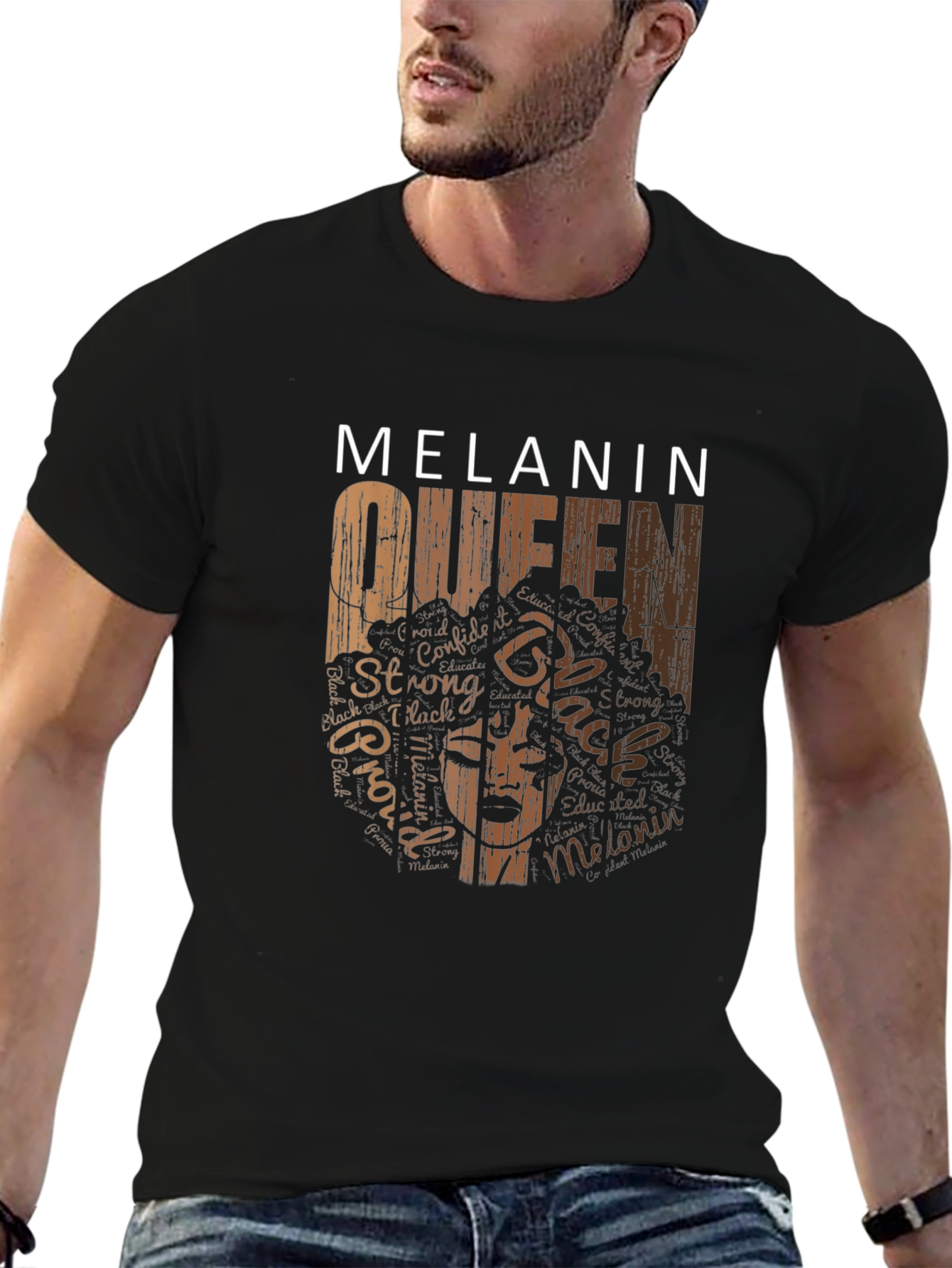 Melanin Queen Black Graphic T-Shirt