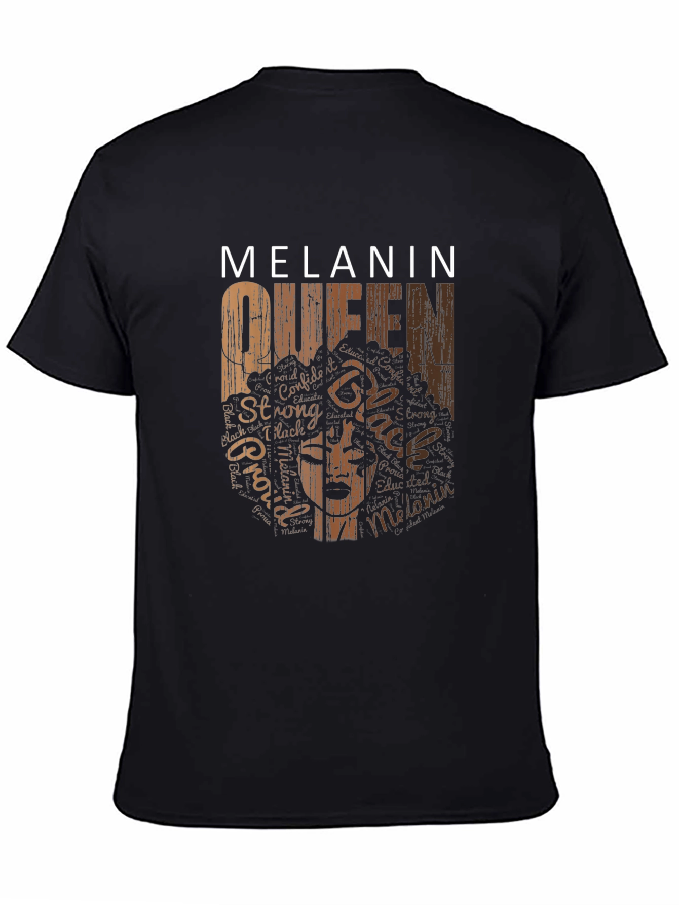 Melanin Queen Black Graphic T-Shirt