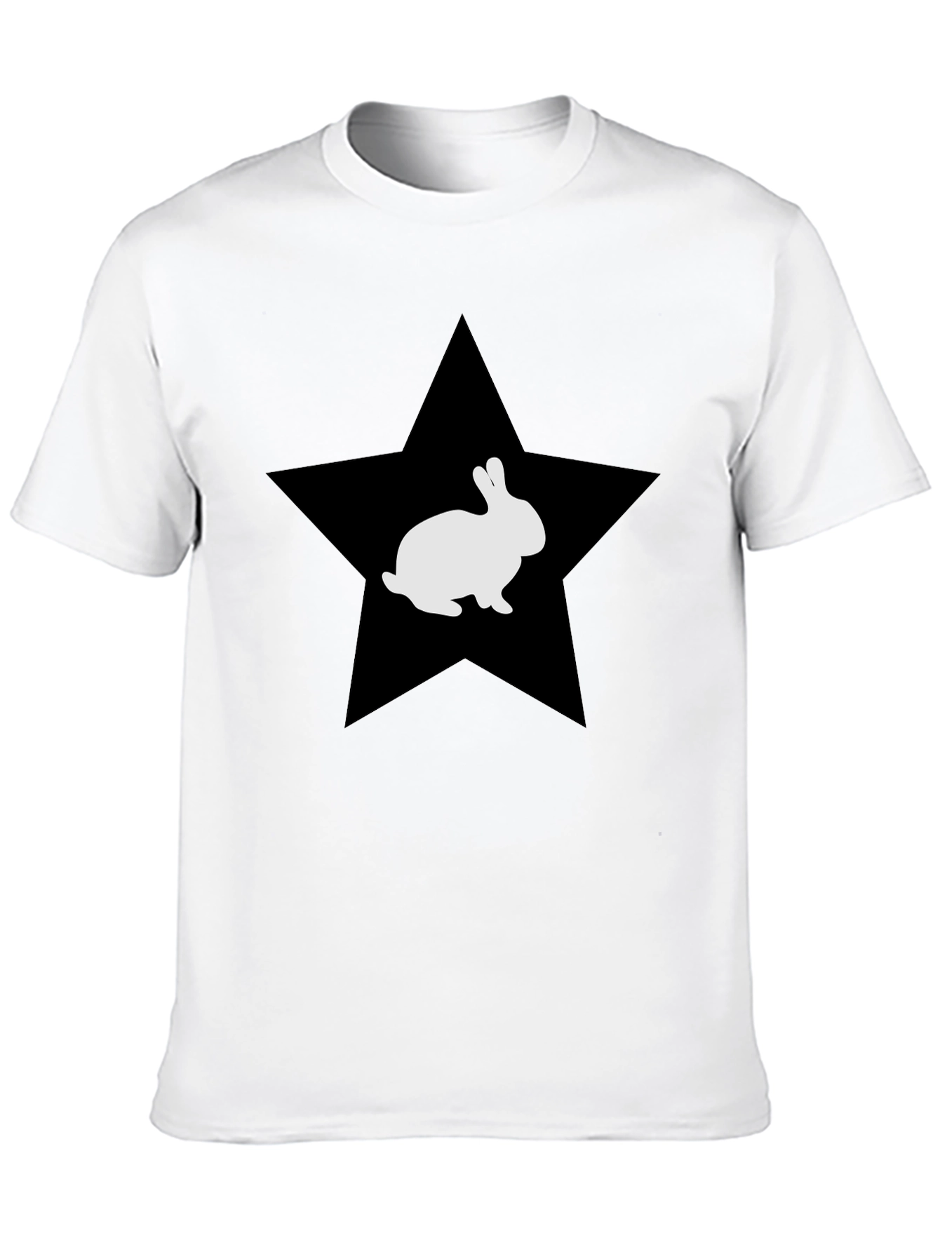 Star Bunny Graphic Tee - Soft Cotton Blend