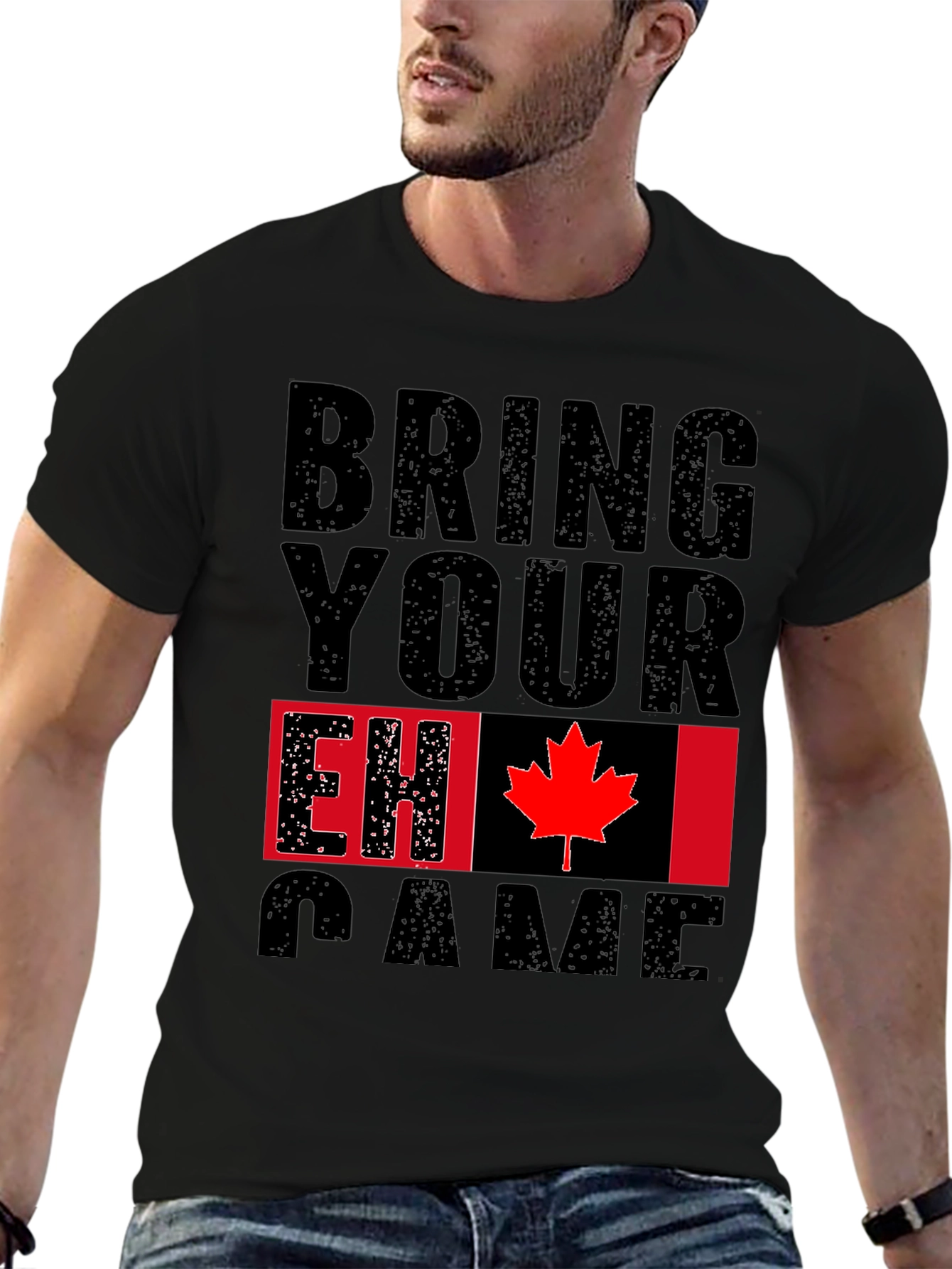 Bring Your EH Game Canada Flag Graphic T-Shirt