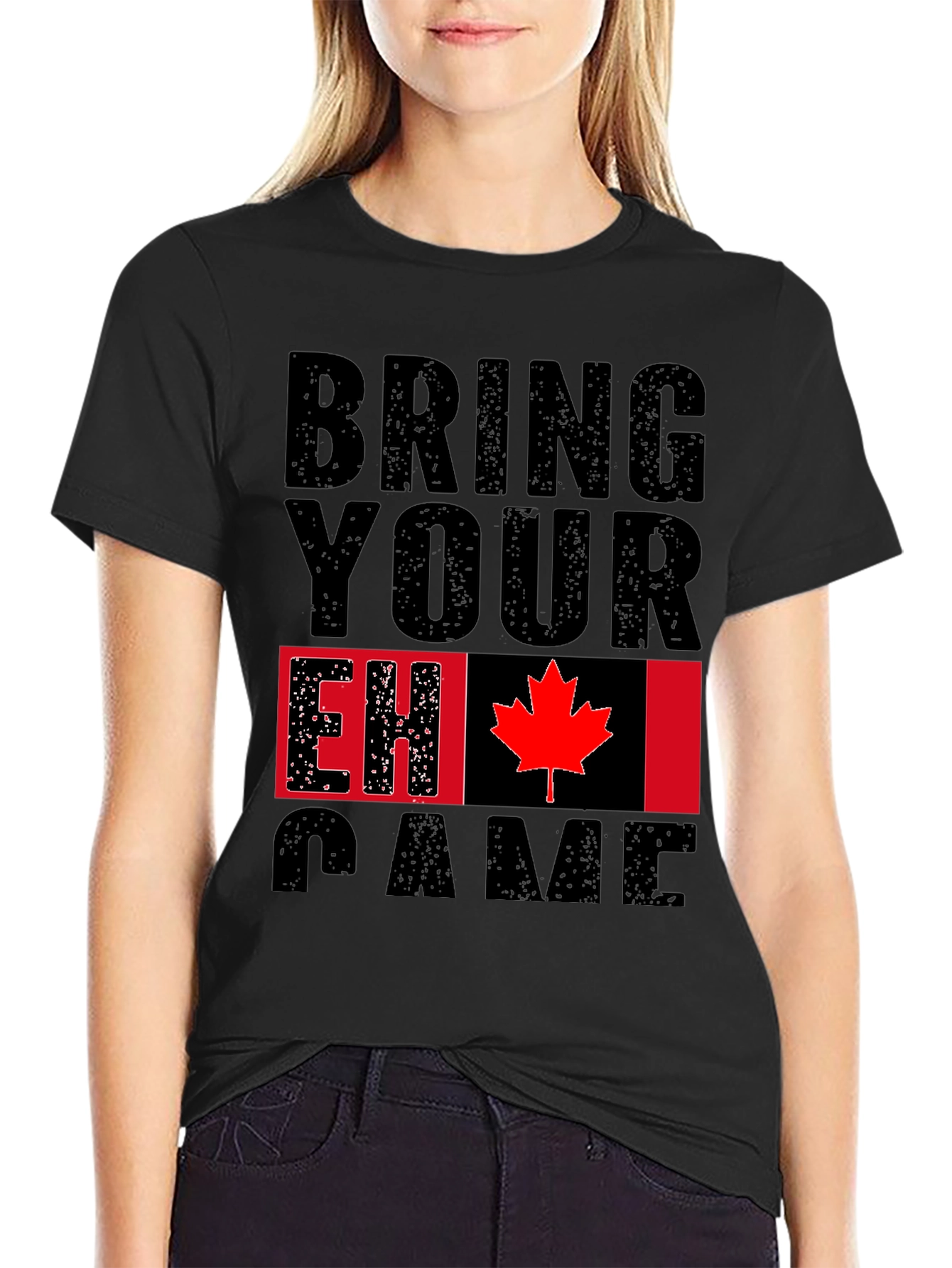 Bring Your EH Game Canada Flag Graphic T-Shirt