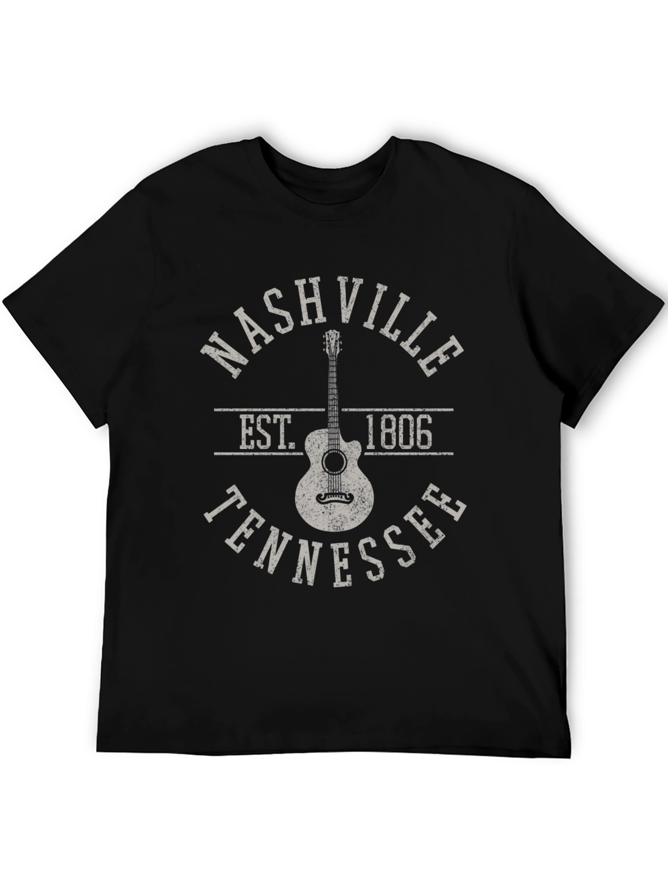 Nashville Tennessee Guitar Graphic T-Shirt