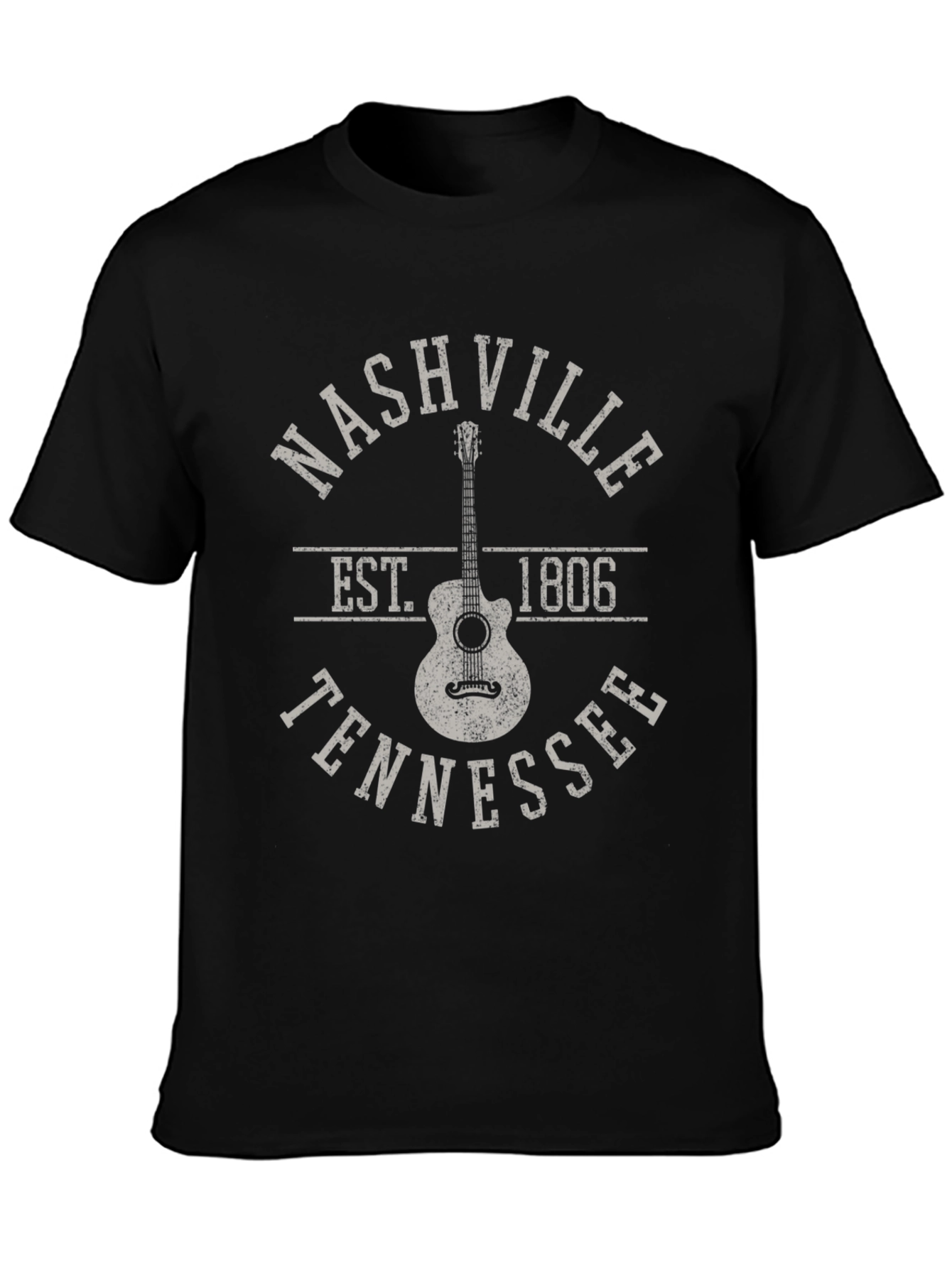 Nashville Tennessee Guitar Graphic T-Shirt