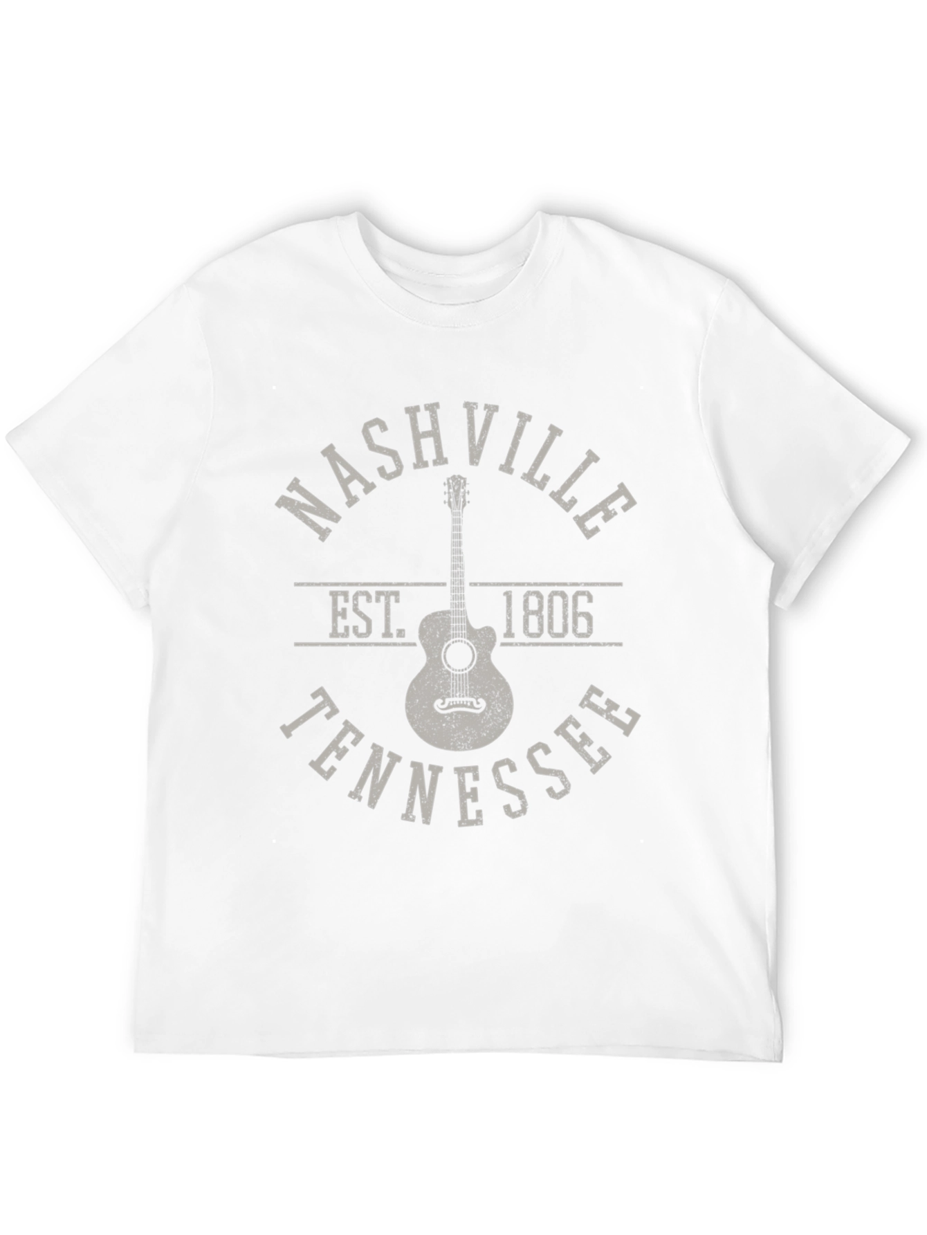 Nashville Tennessee Guitar Graphic T-Shirt