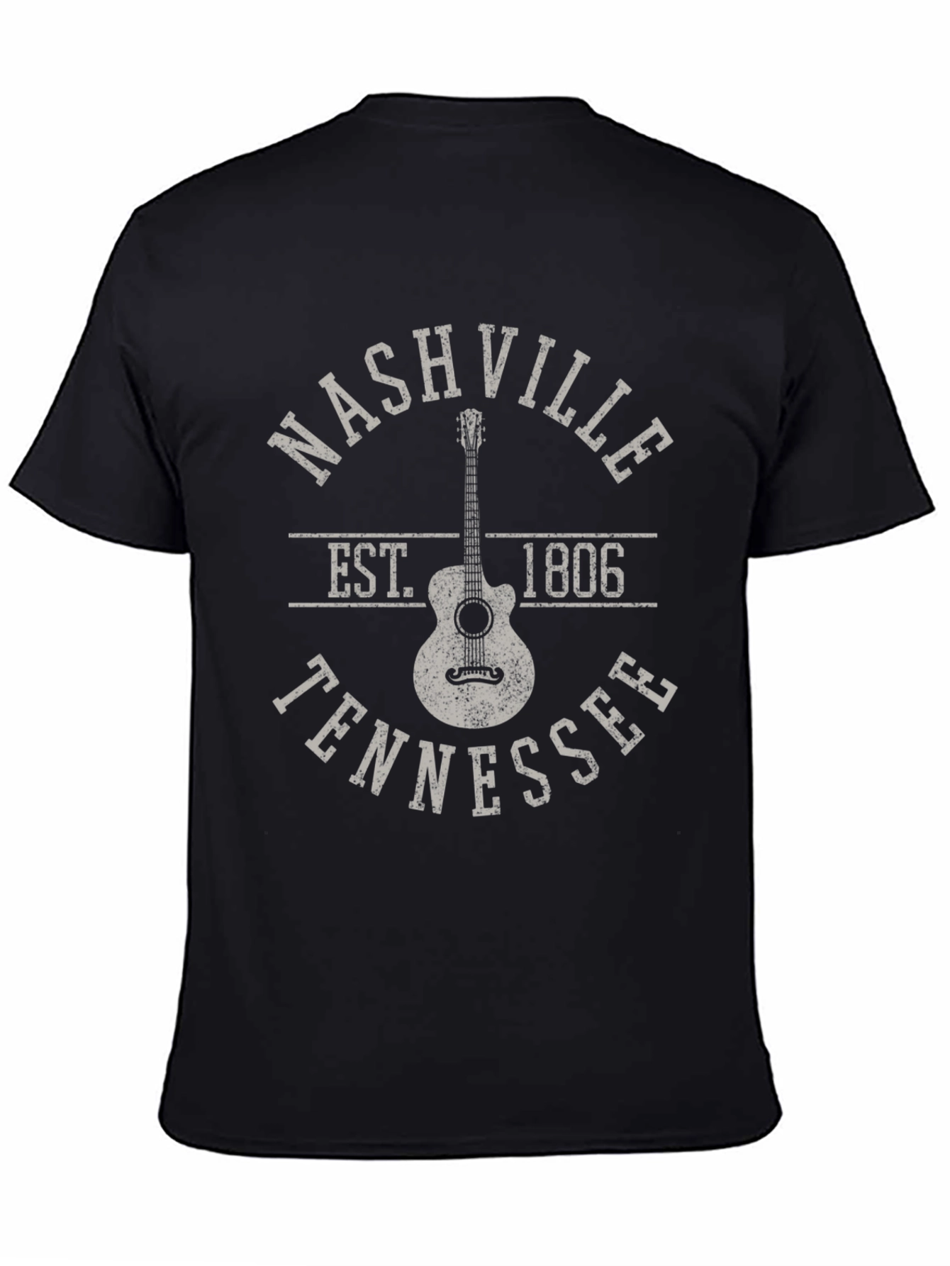 Nashville Tennessee Guitar Graphic T-Shirt