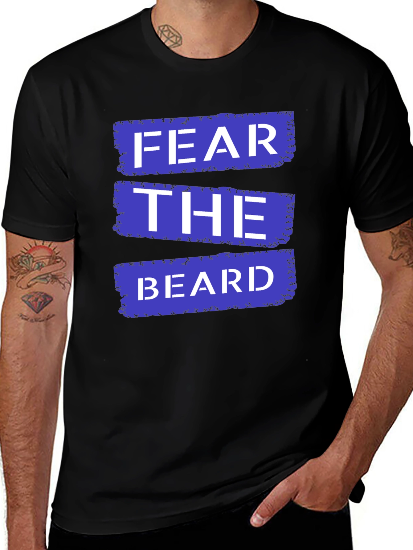 Fear The Beard T-Shirt - Funny Graphic Tee
