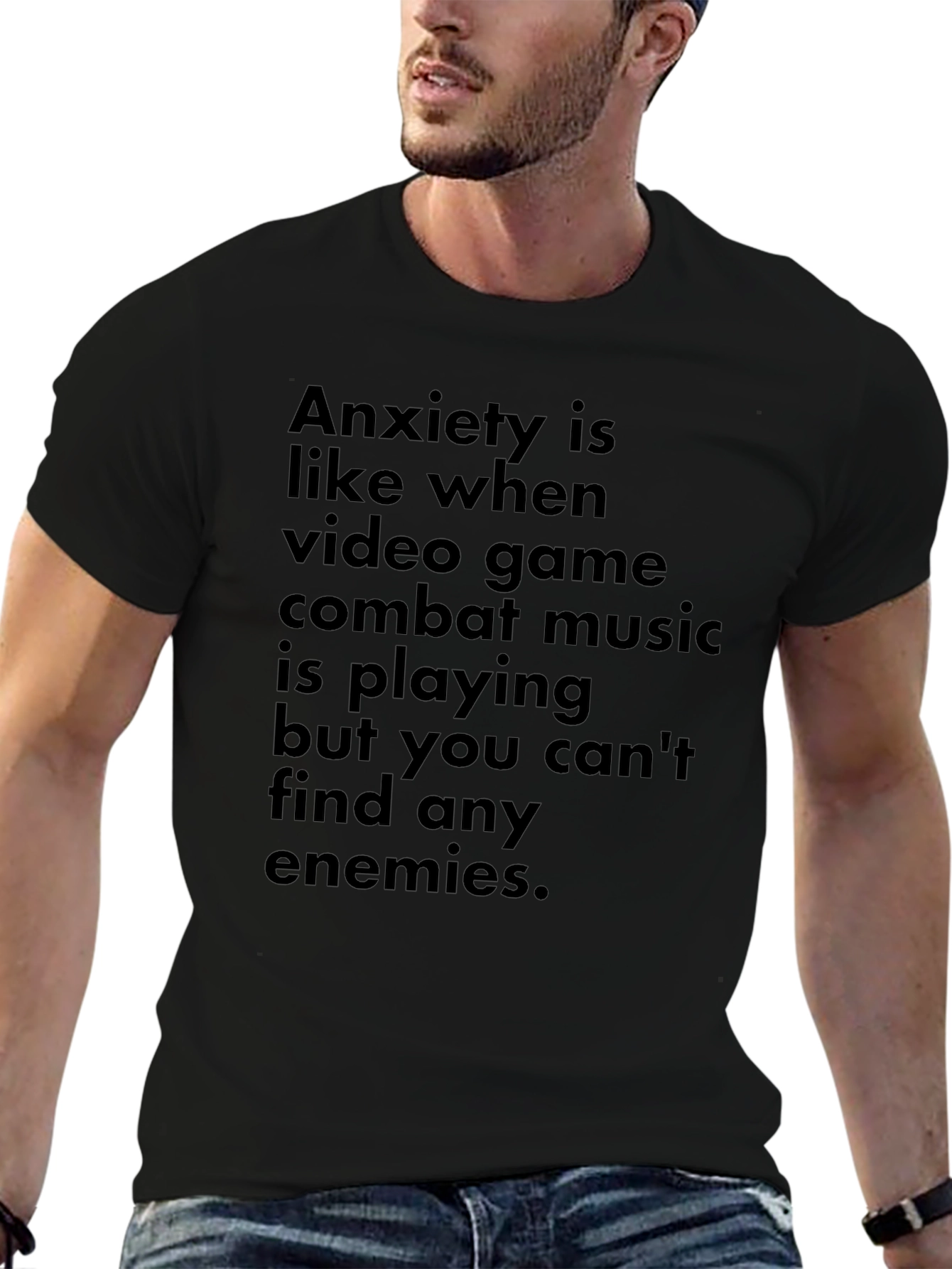 Anxiety Video Game Combat Music T-Shirt