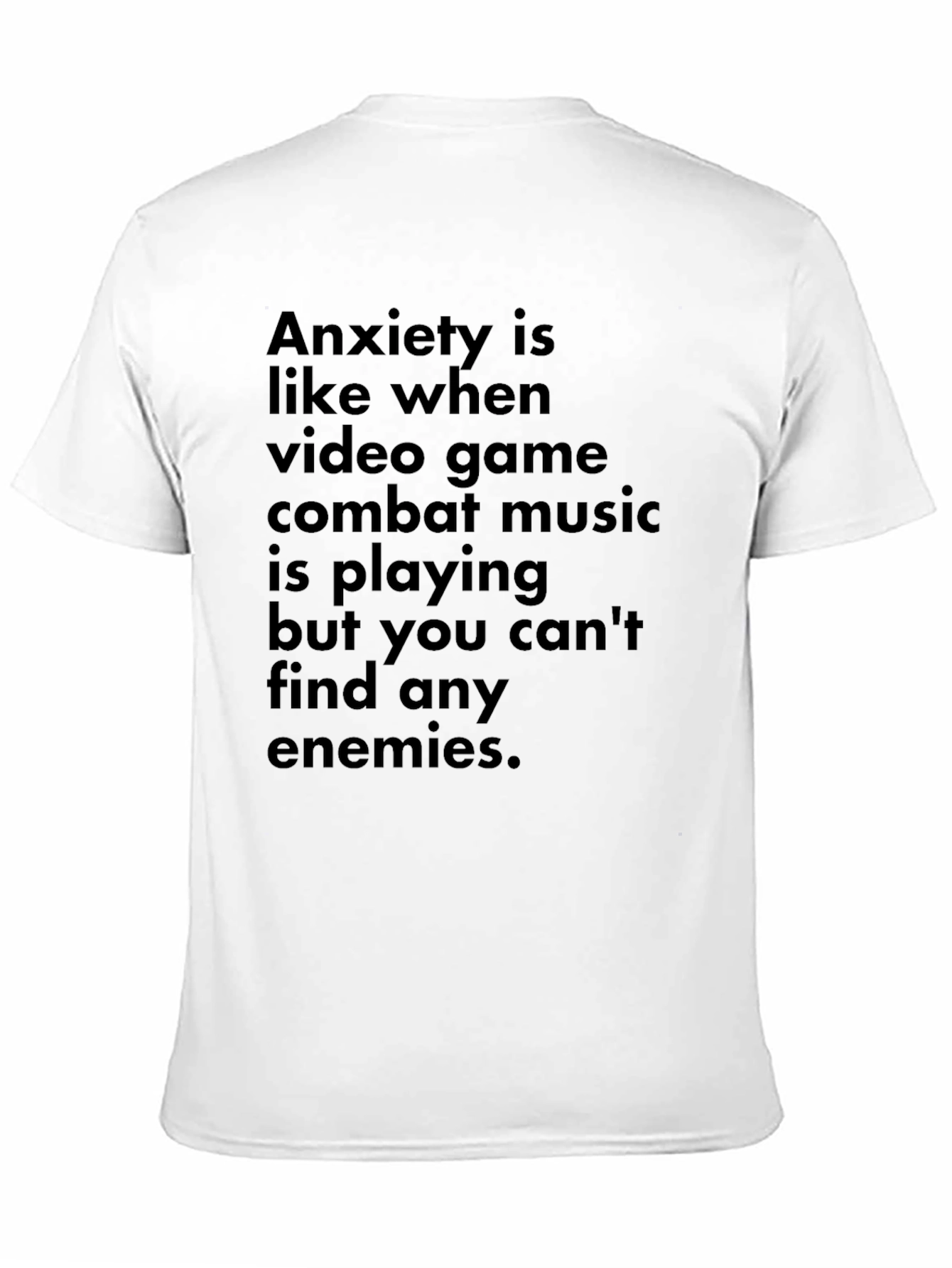 Anxiety Video Game Combat Music T-Shirt