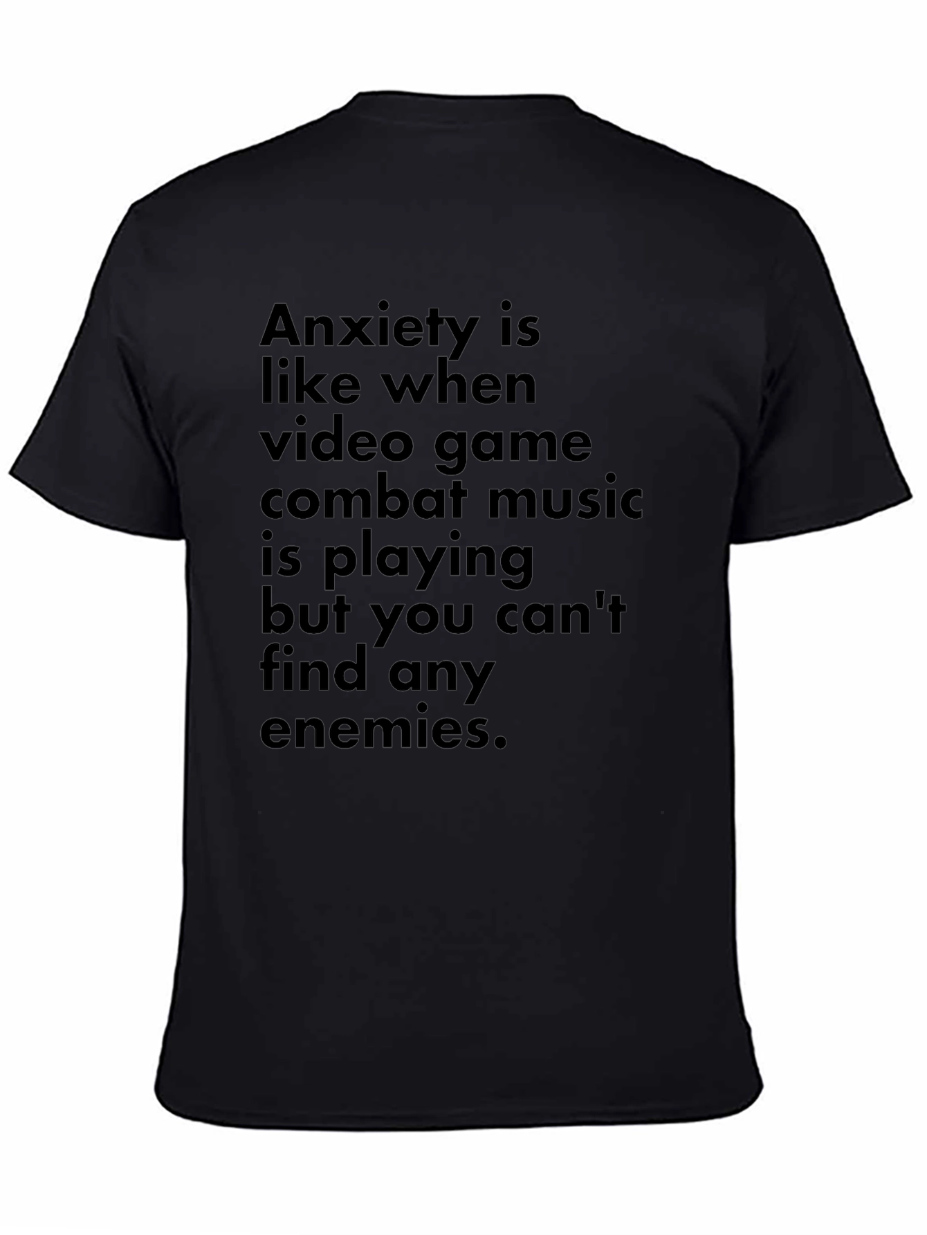 Anxiety Video Game Combat Music T-Shirt
