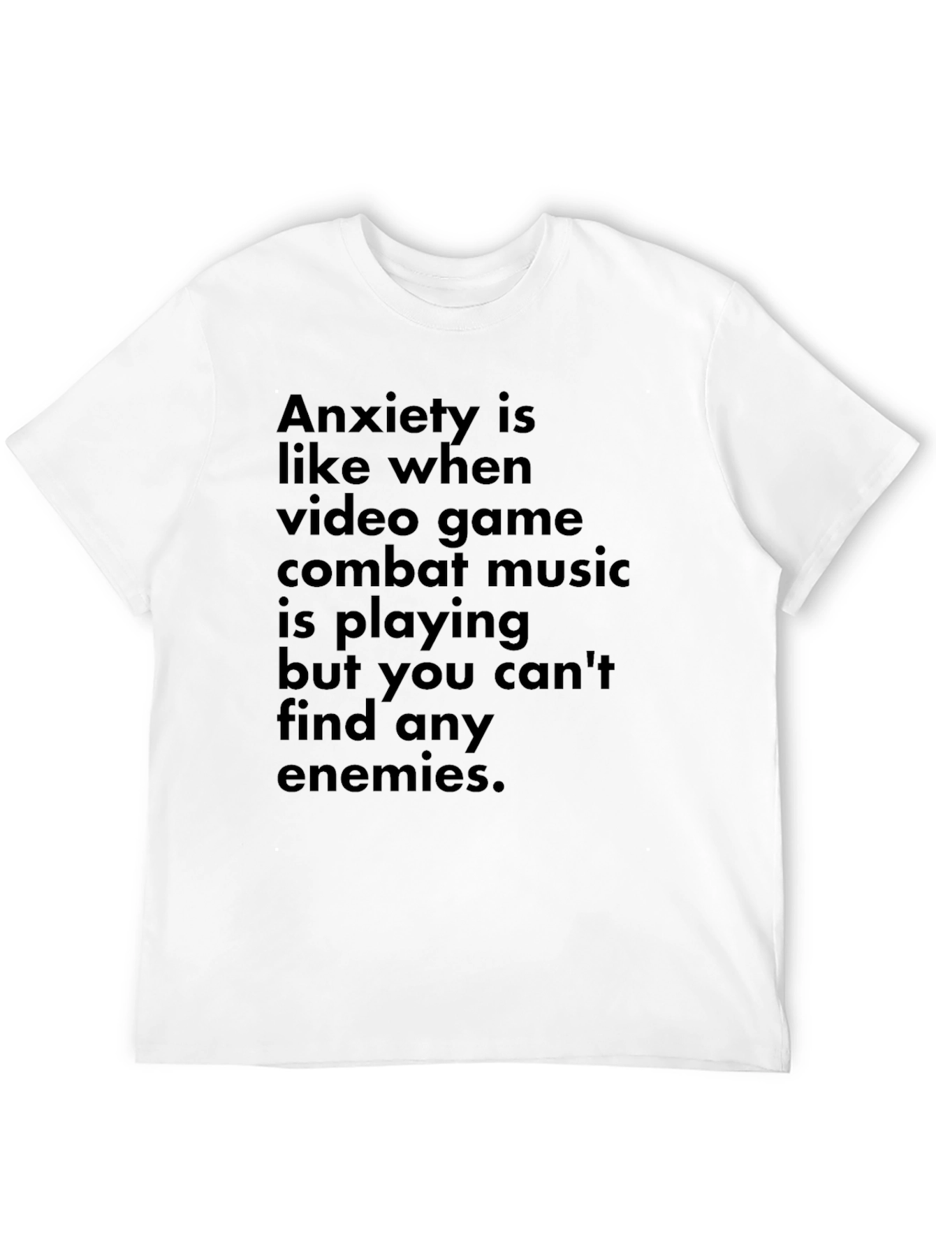 Anxiety Video Game Combat Music T-Shirt