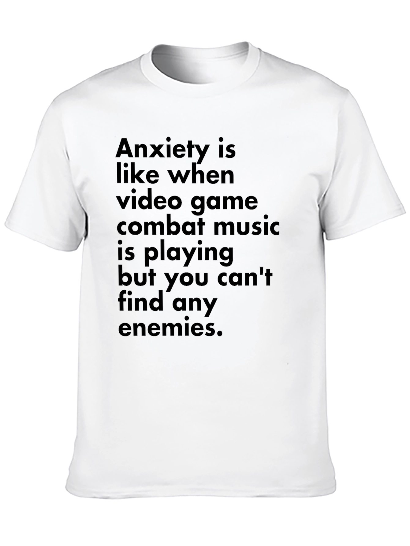 Anxiety Video Game Combat Music T-Shirt