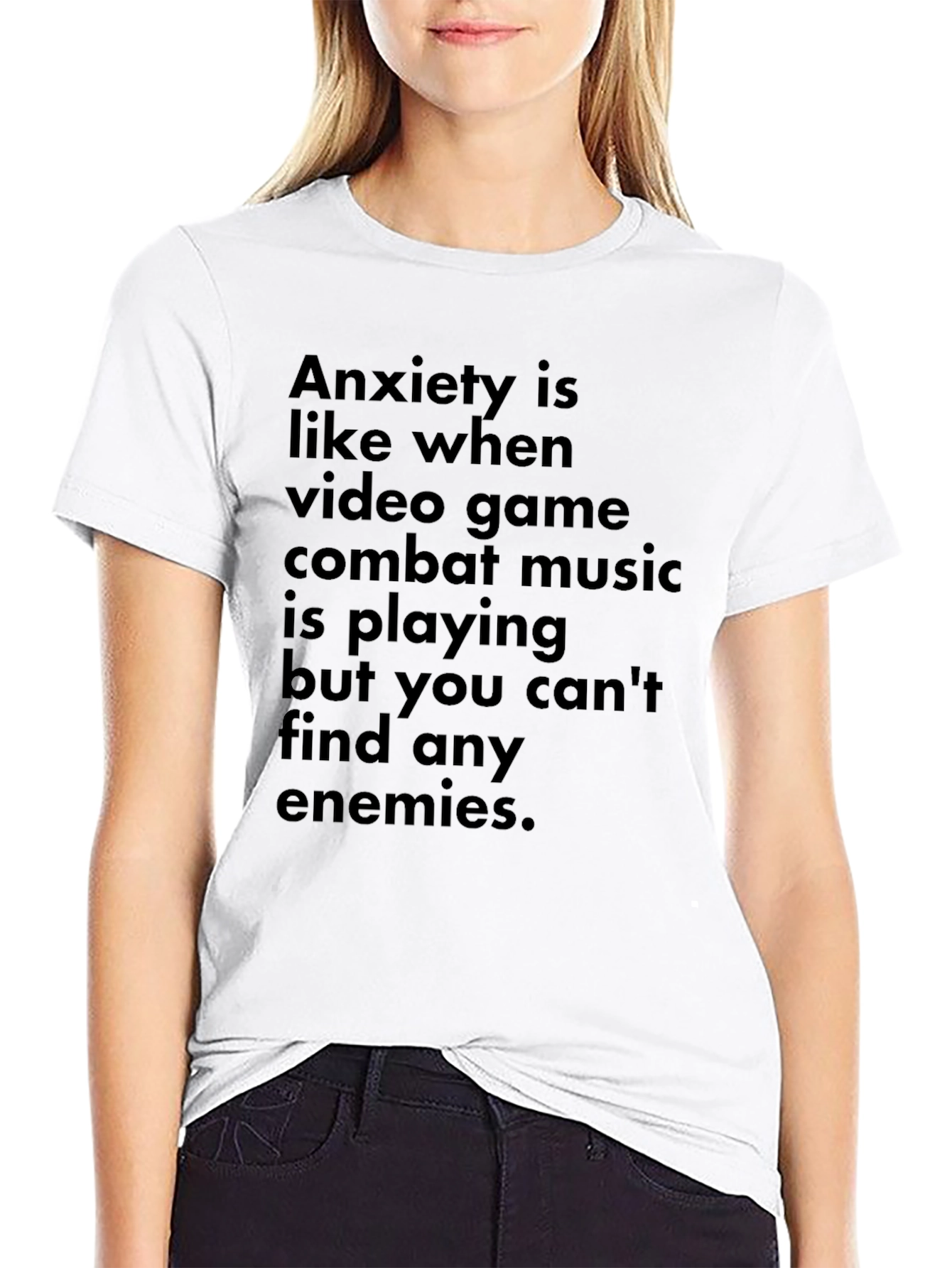 Anxiety Video Game Combat Music T-Shirt