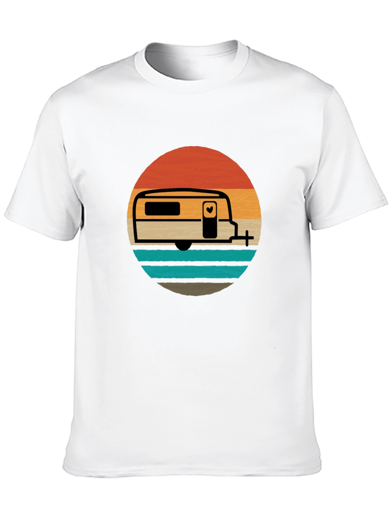 Retro Camper Van Graphic Tee - Adventure Awaits!