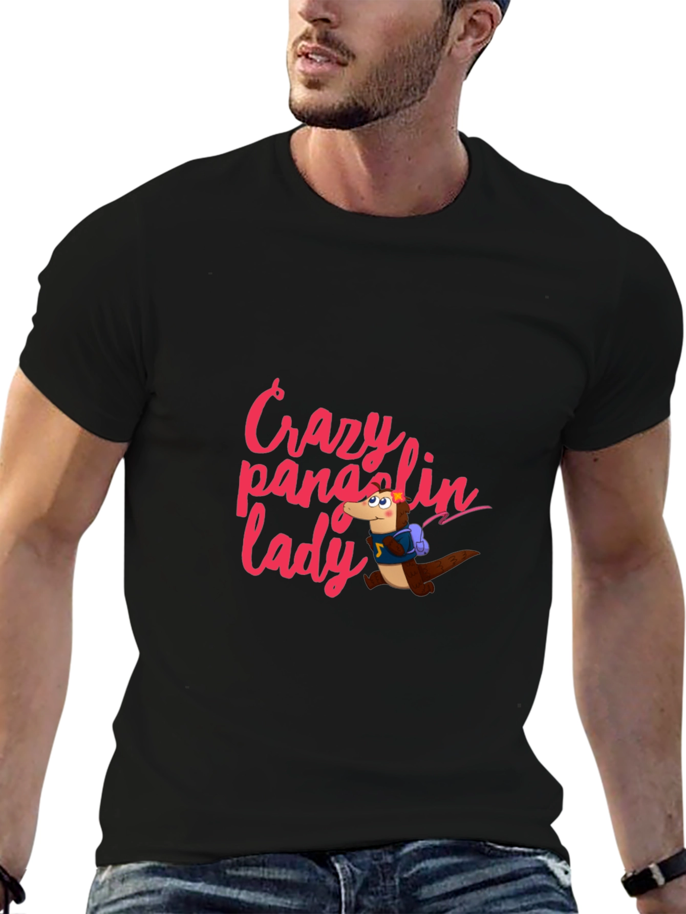 Crazy Pangolin Lady Graphic Tee