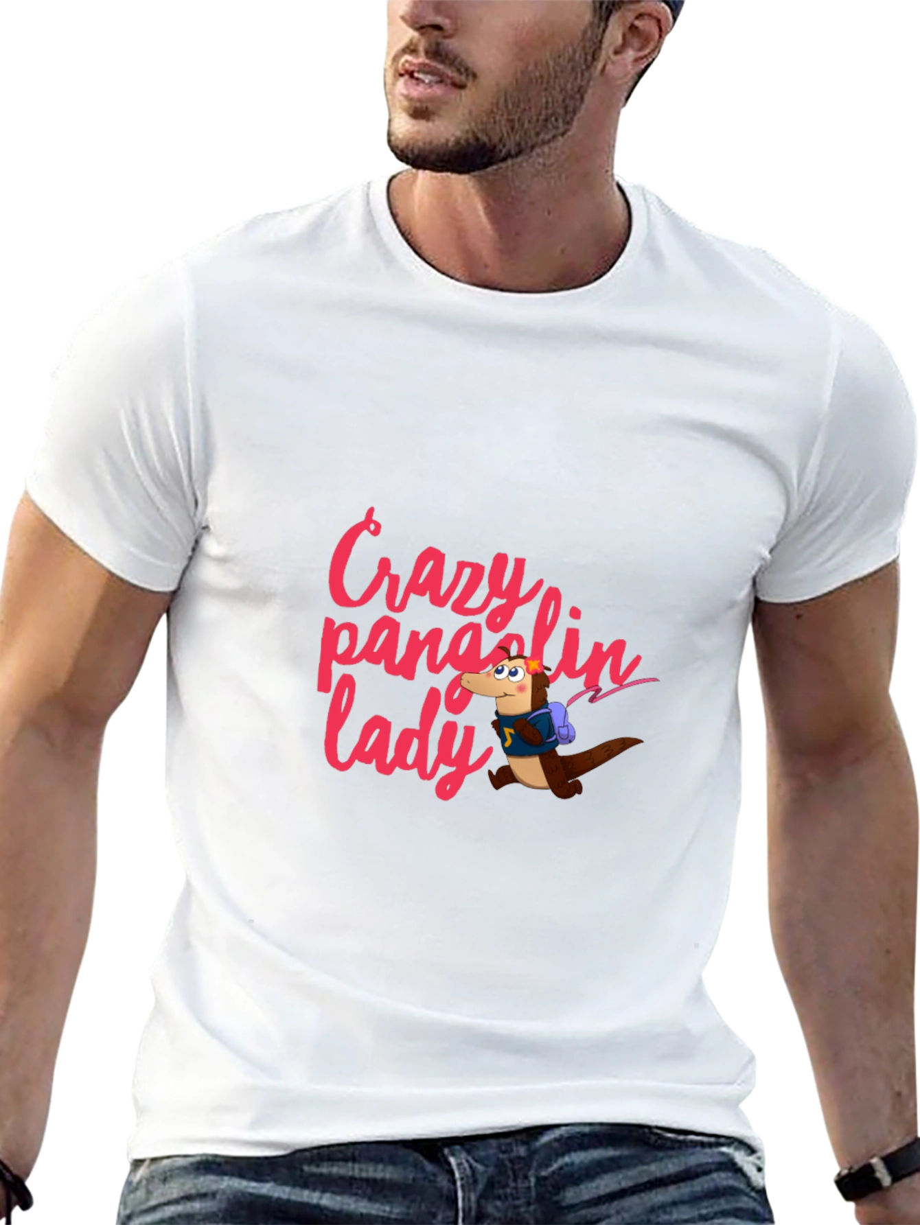 Crazy Pangolin Lady Graphic Tee