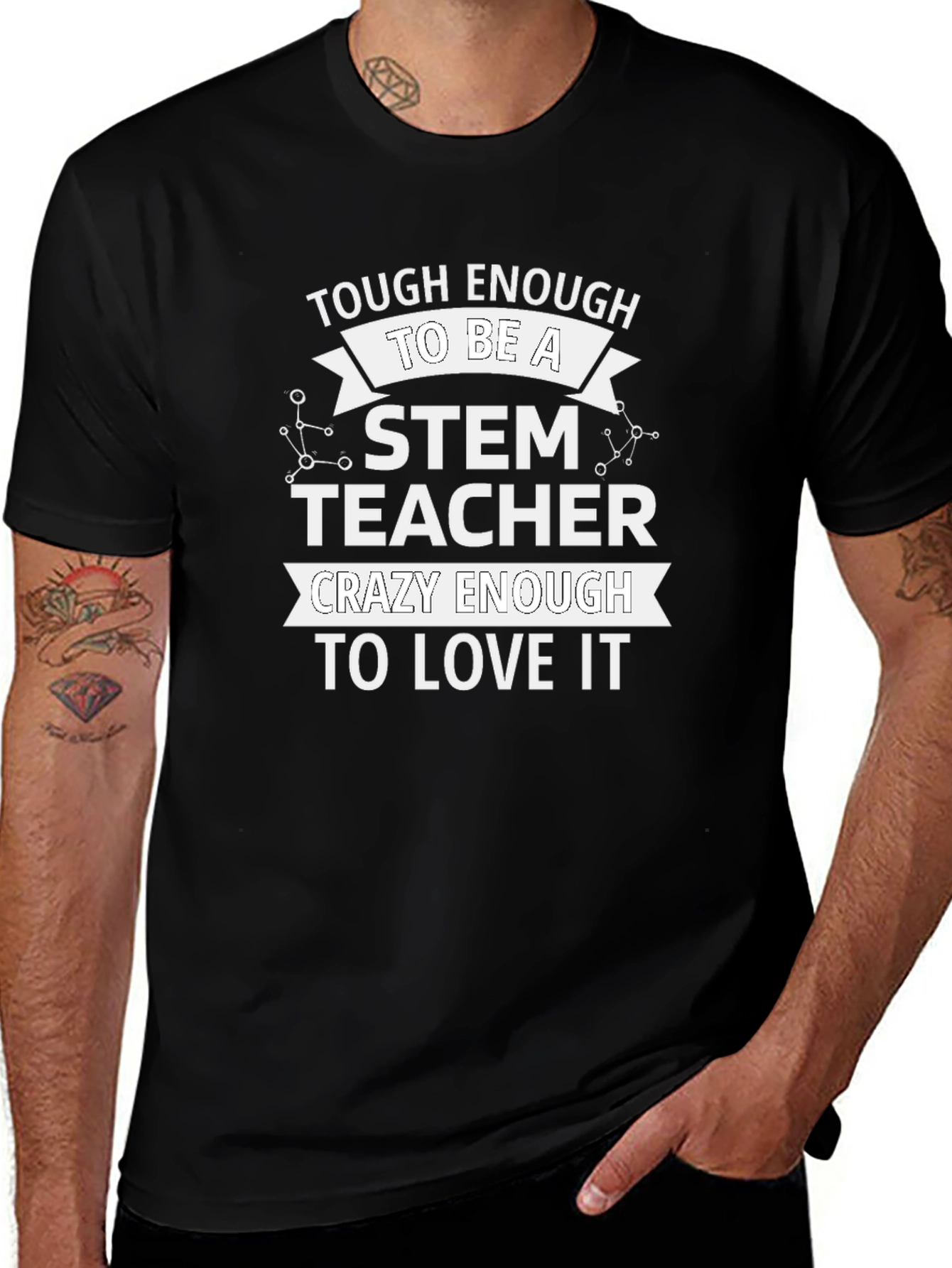 STEM Teacher T-Shirt - Tough & Crazy Enough