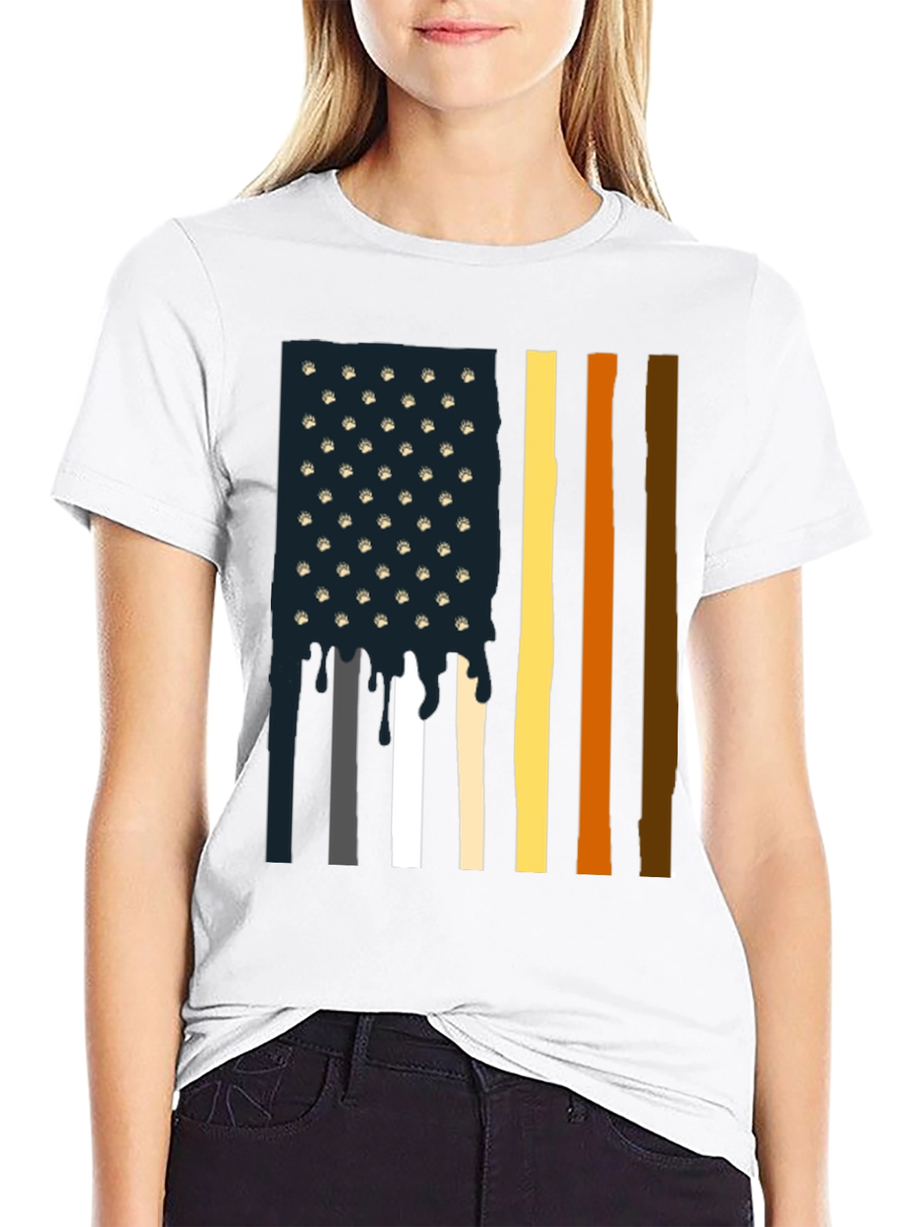 Bear Pride American Flag T-Shirt
