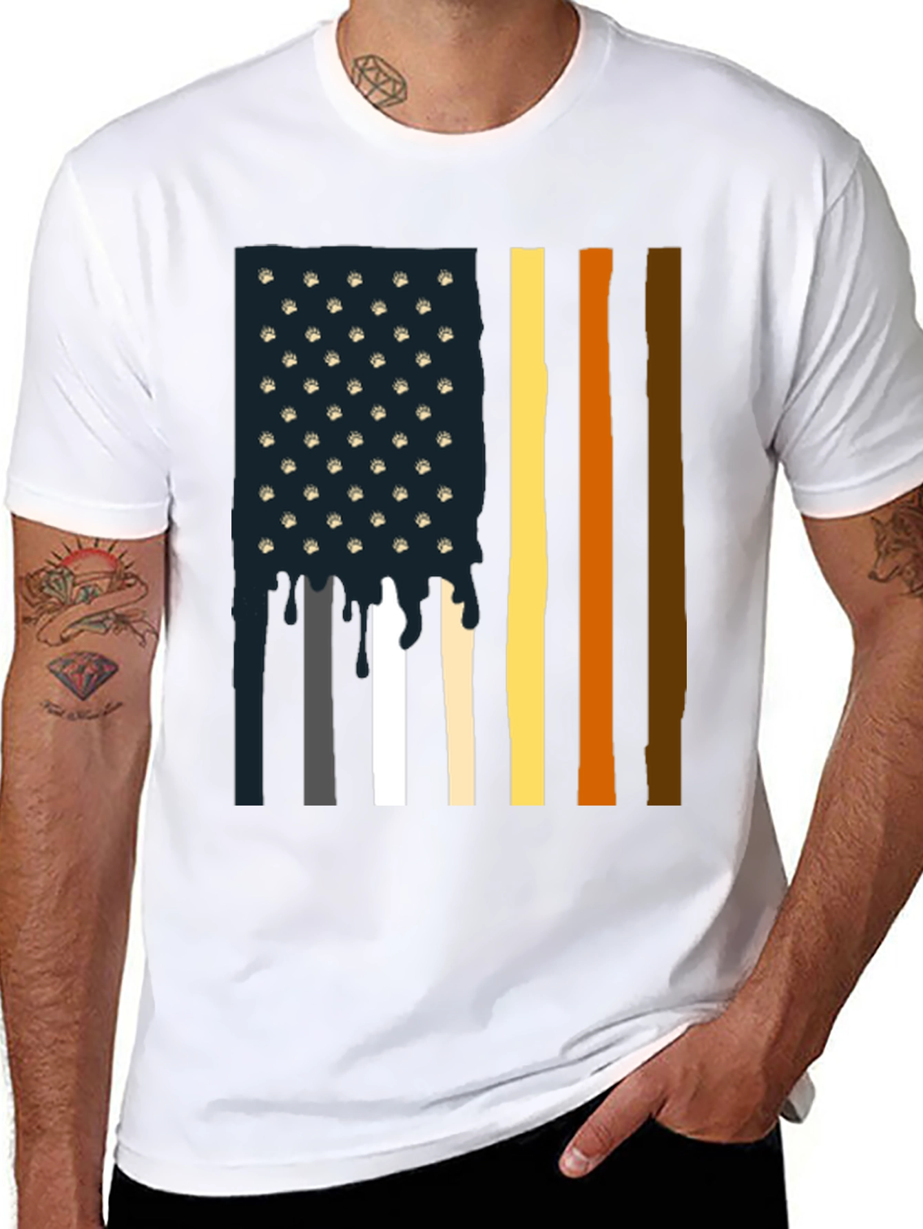 Bear Pride American Flag T-Shirt