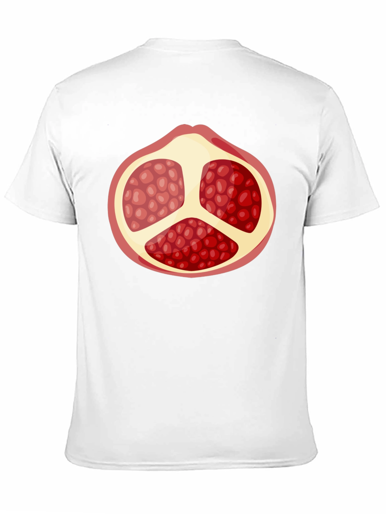 Pomegranate Graphic Black T-Shirt - Fruit Lover Tee