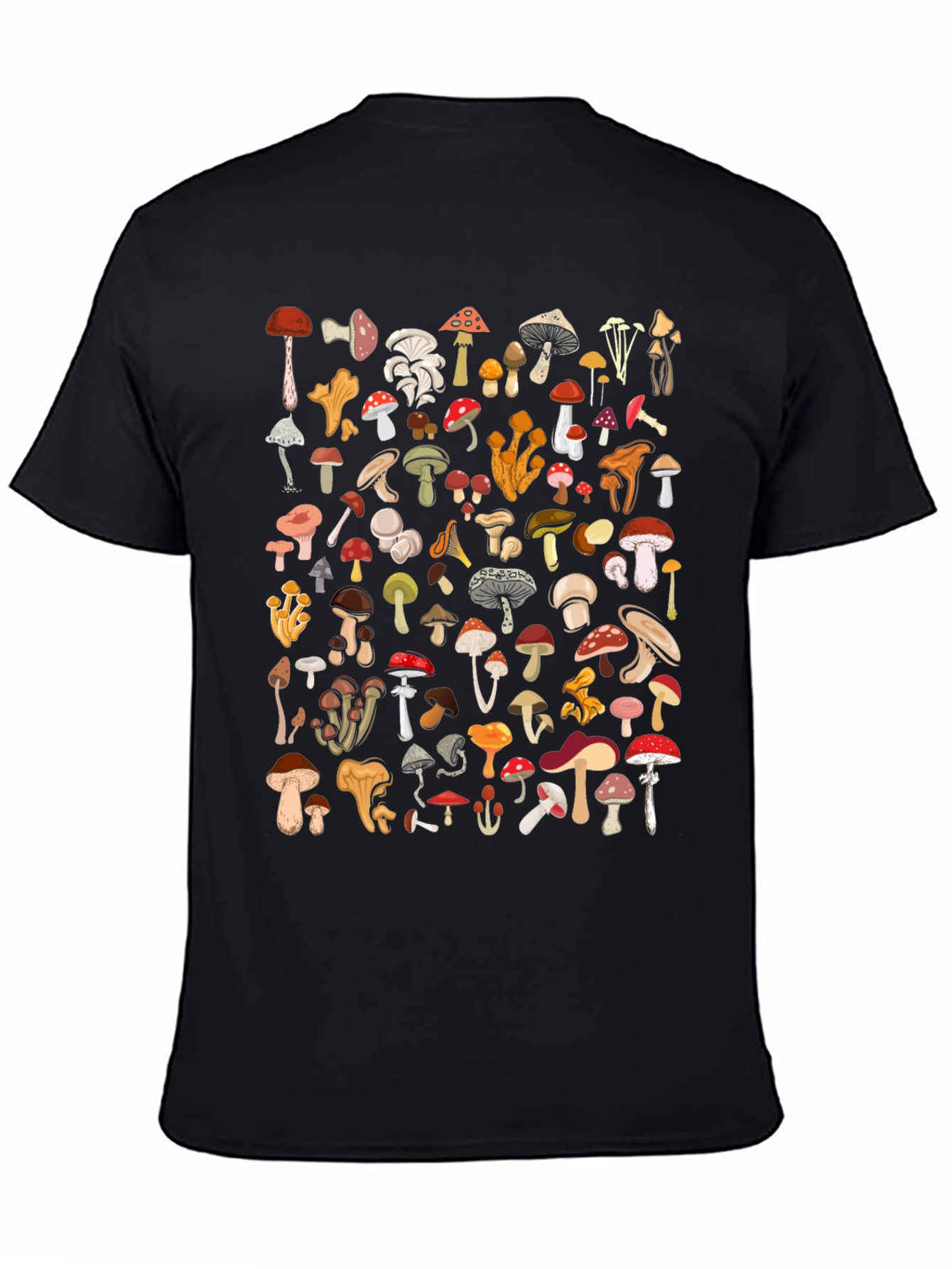 Mushroom Graphic Print Tee - Unisex Casual Top
