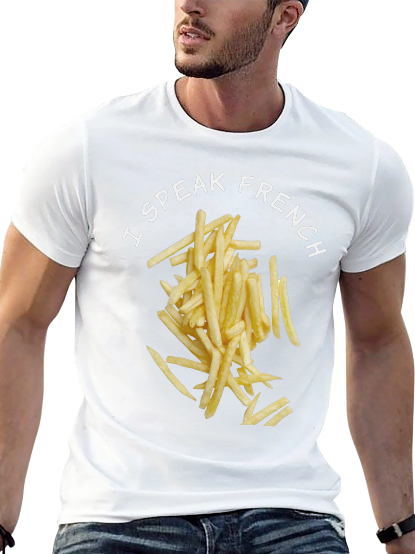 I Speak French Fries T-Shirt - Novelty Foodie Tee