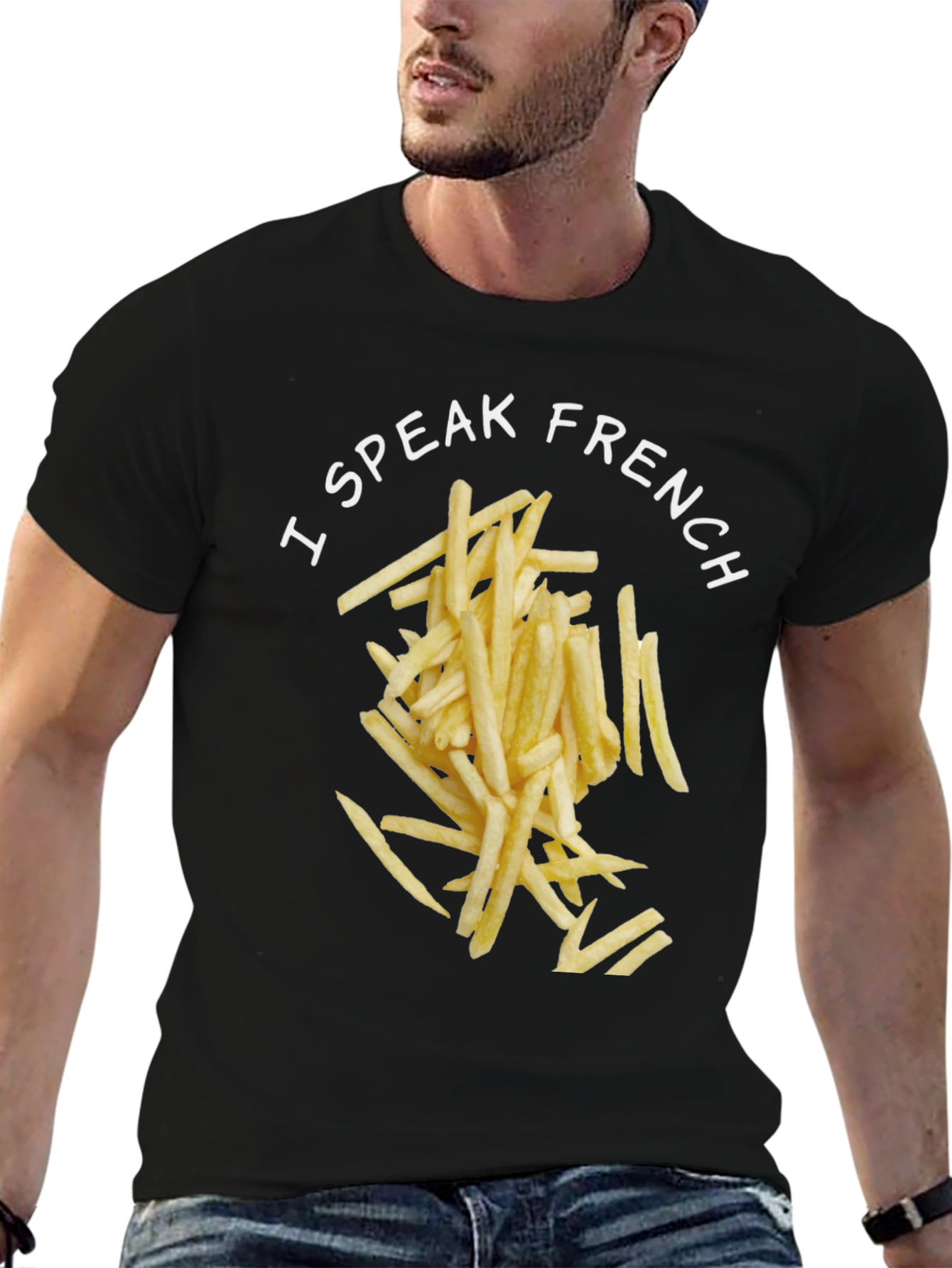 I Speak French Fries T-Shirt - Novelty Foodie Tee