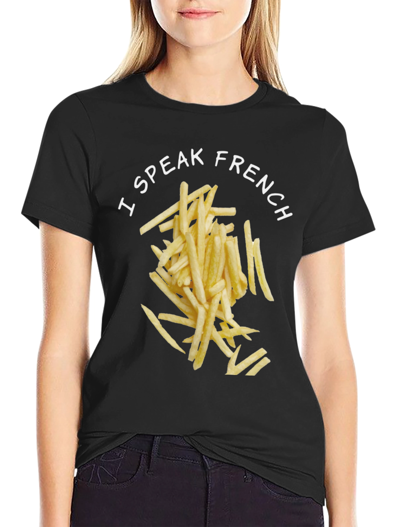 I Speak French Fries T-Shirt - Novelty Foodie Tee