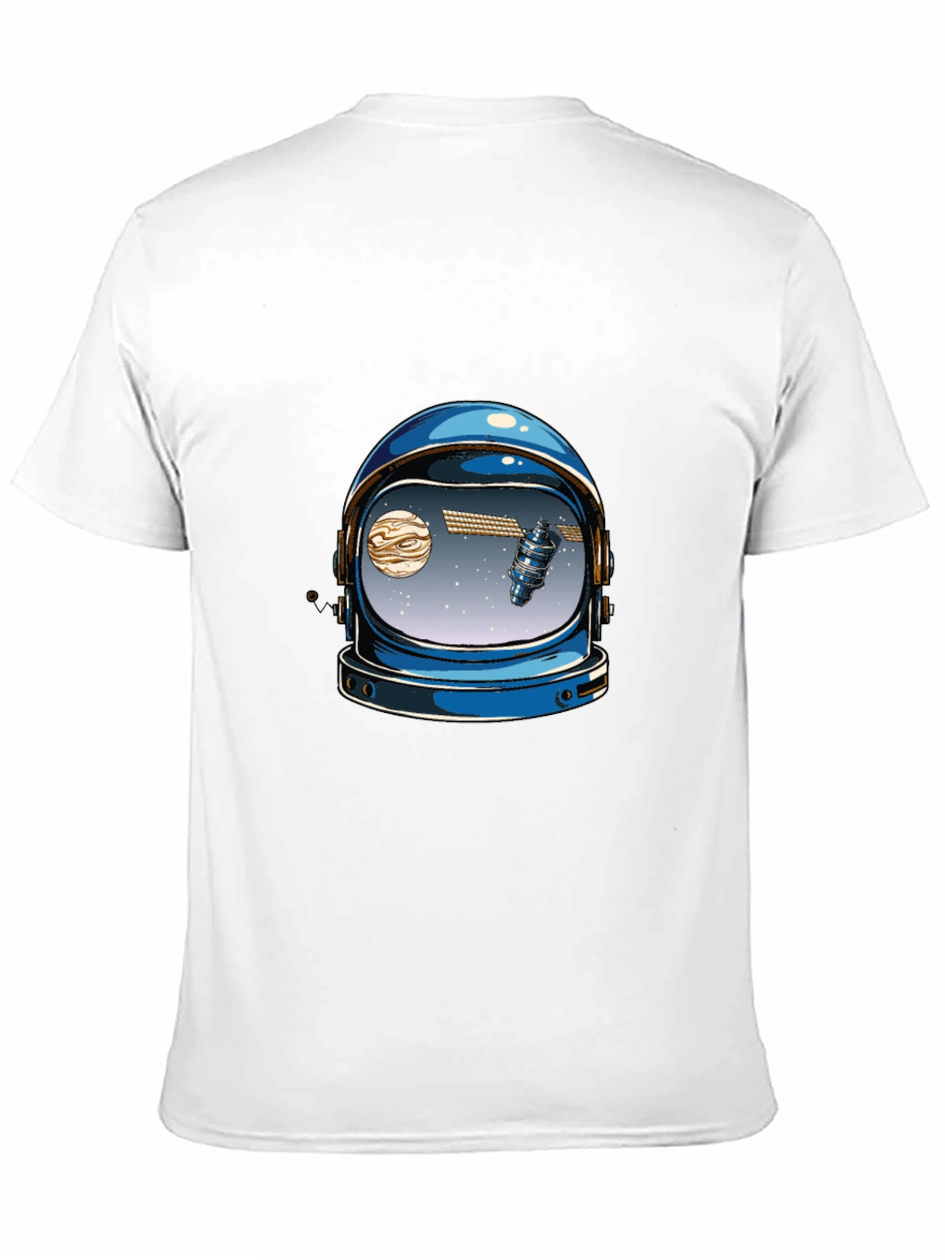 Astronaut Helmet Graphic Tee - Space Lover T-Shirt
