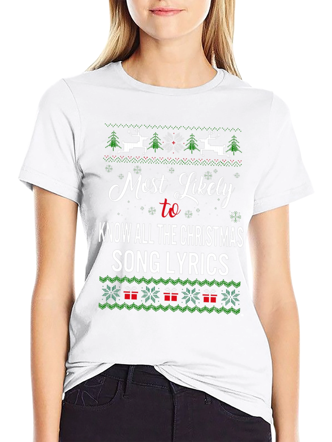 Funny Christmas Song Lyrics T-Shirt