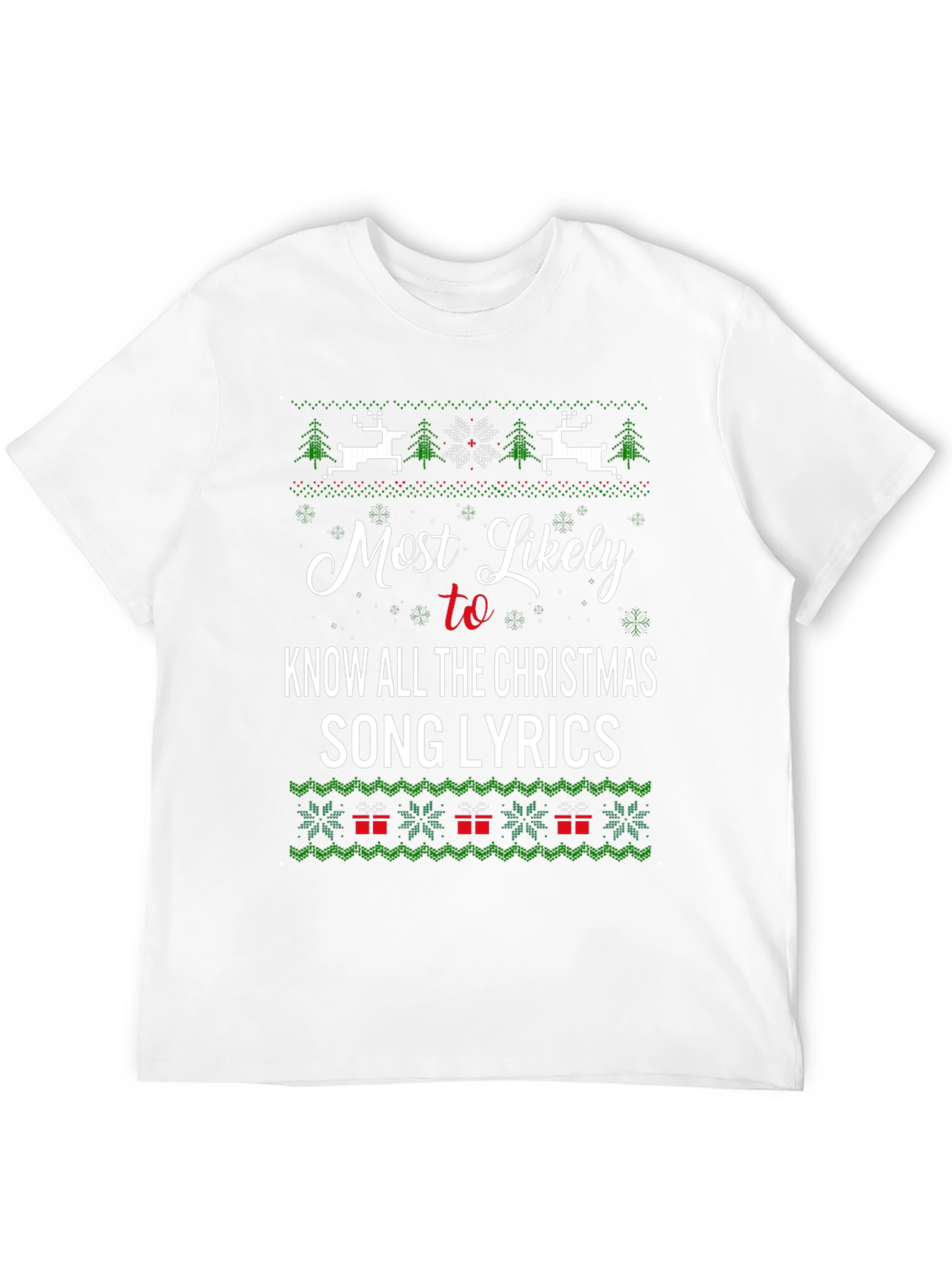 Funny Christmas Song Lyrics T-Shirt