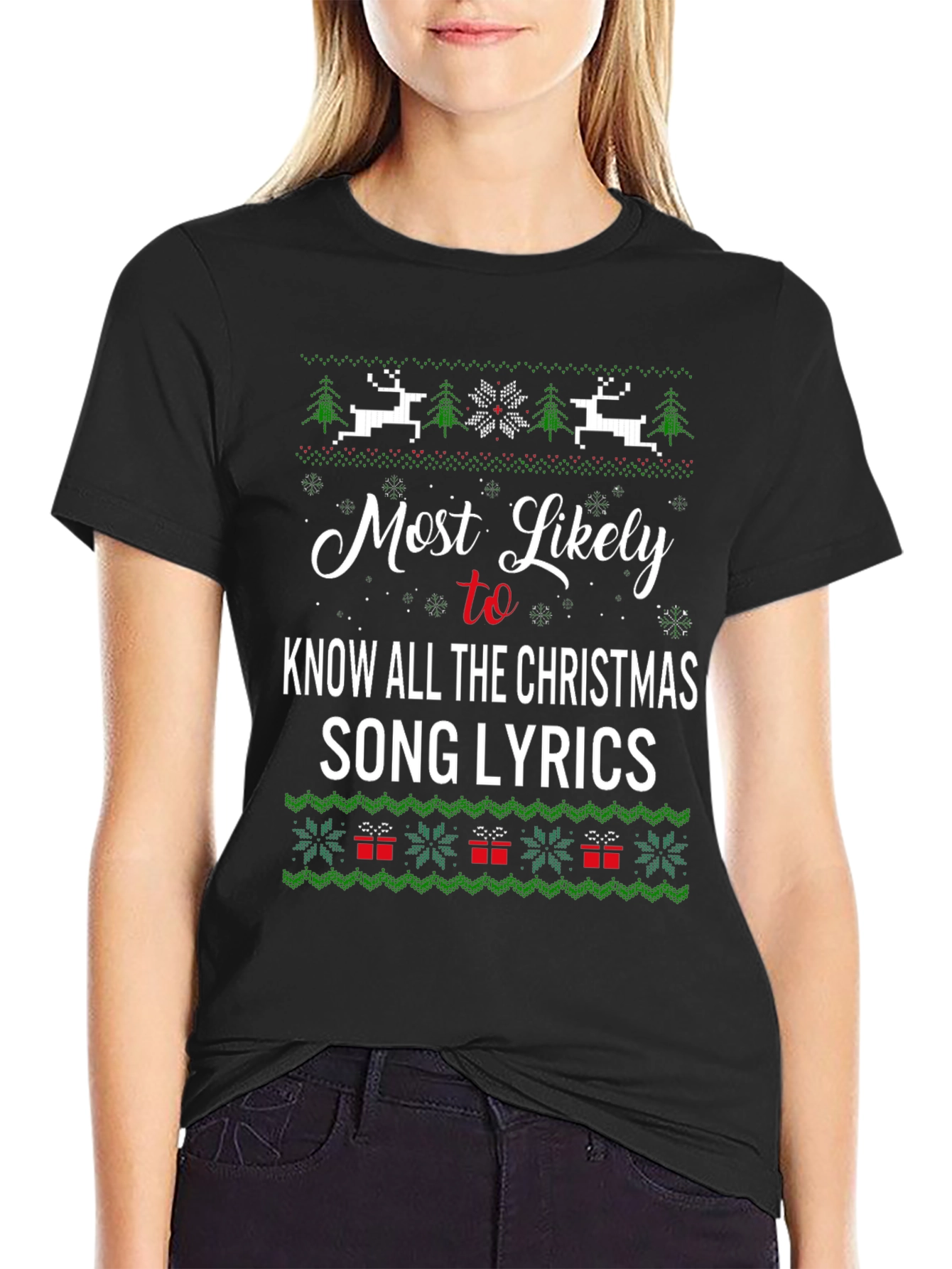 Funny Christmas Song Lyrics T-Shirt