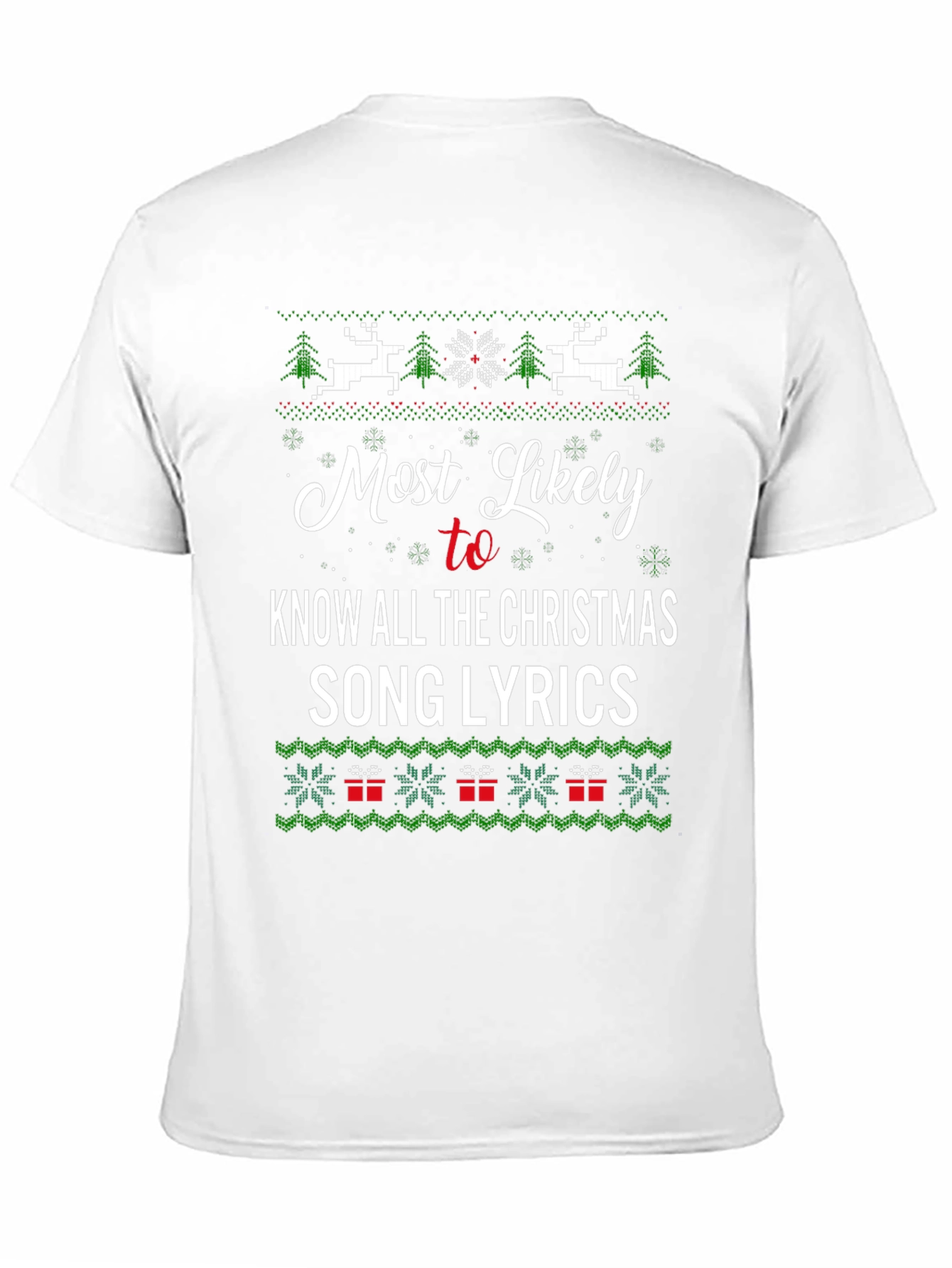 Funny Christmas Song Lyrics T-Shirt