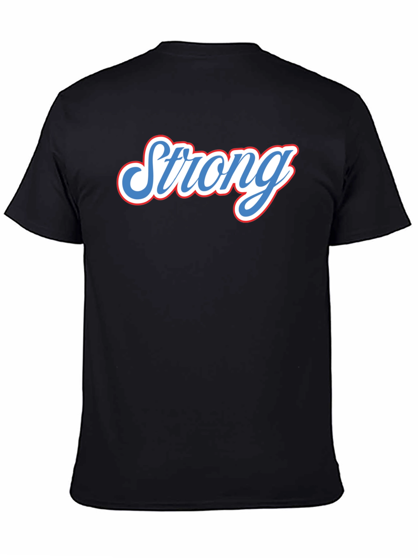 Strong Graphic Tee - Black Short Sleeve T-Shirt