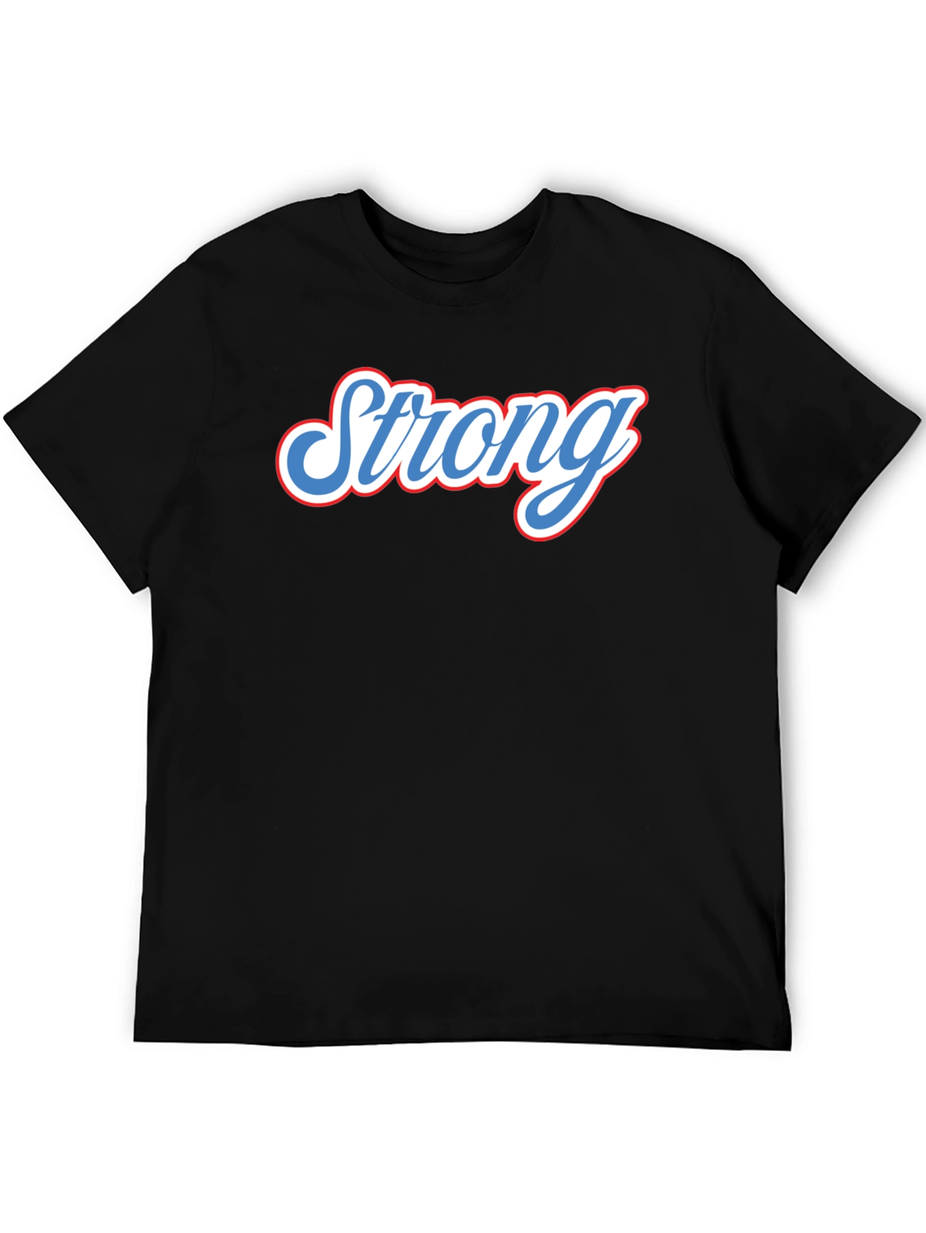 Strong Graphic Tee - Black Short Sleeve T-Shirt