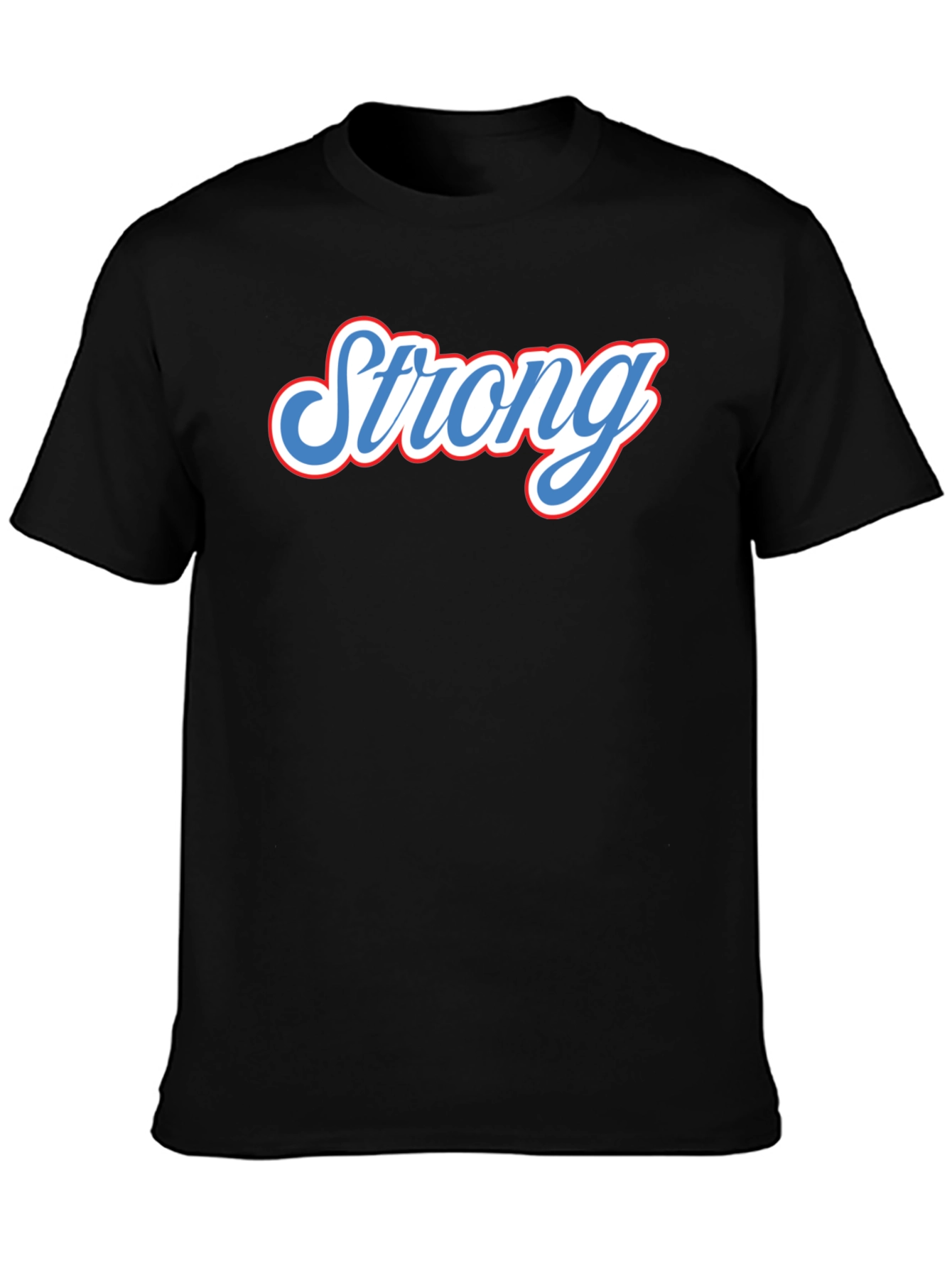 Strong Graphic Tee - Black Short Sleeve T-Shirt