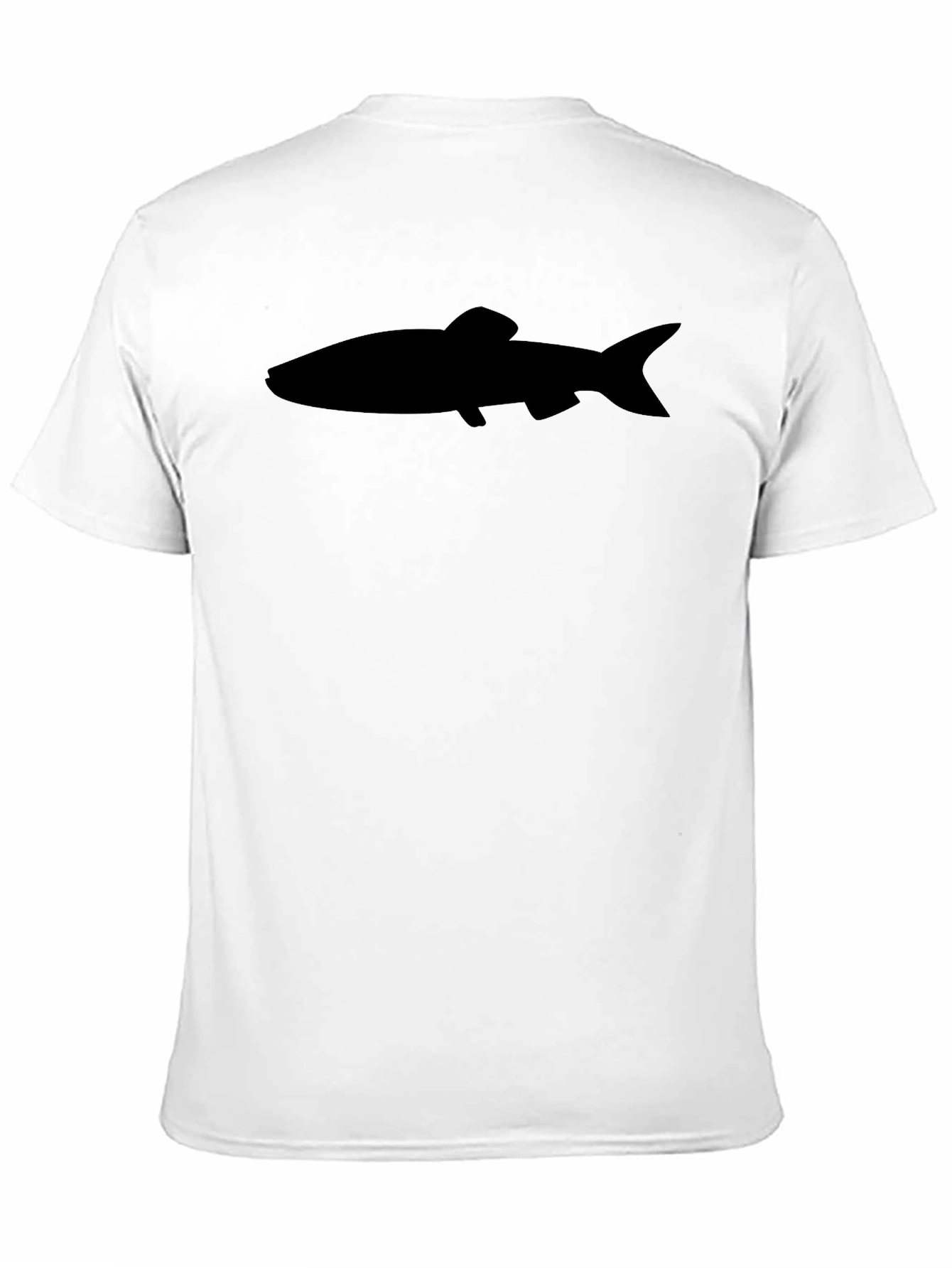 Black Trout Graphic Tee - Stylish Fish Design