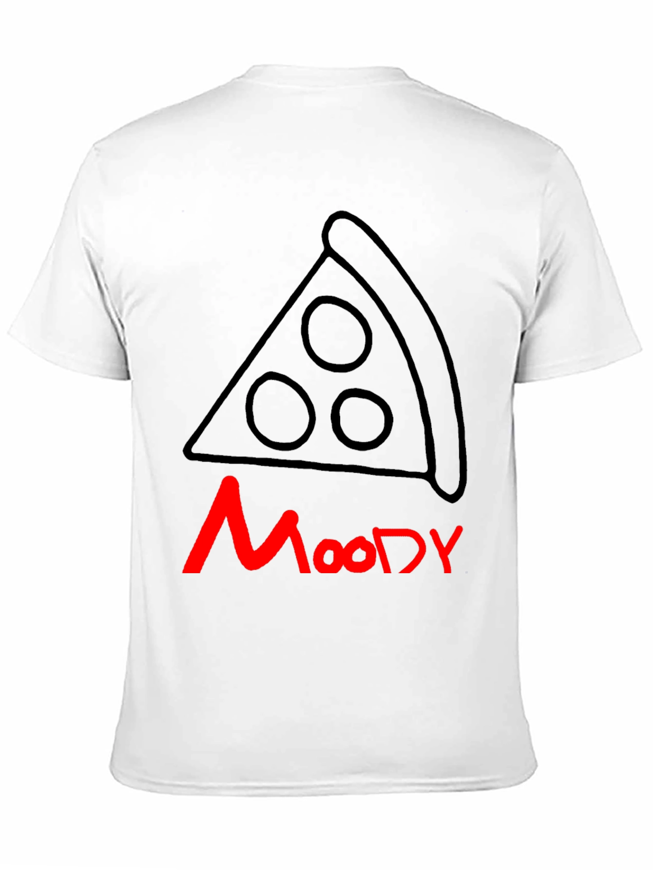 Moody Pizza T-Shirt - Casual Graphic Tee