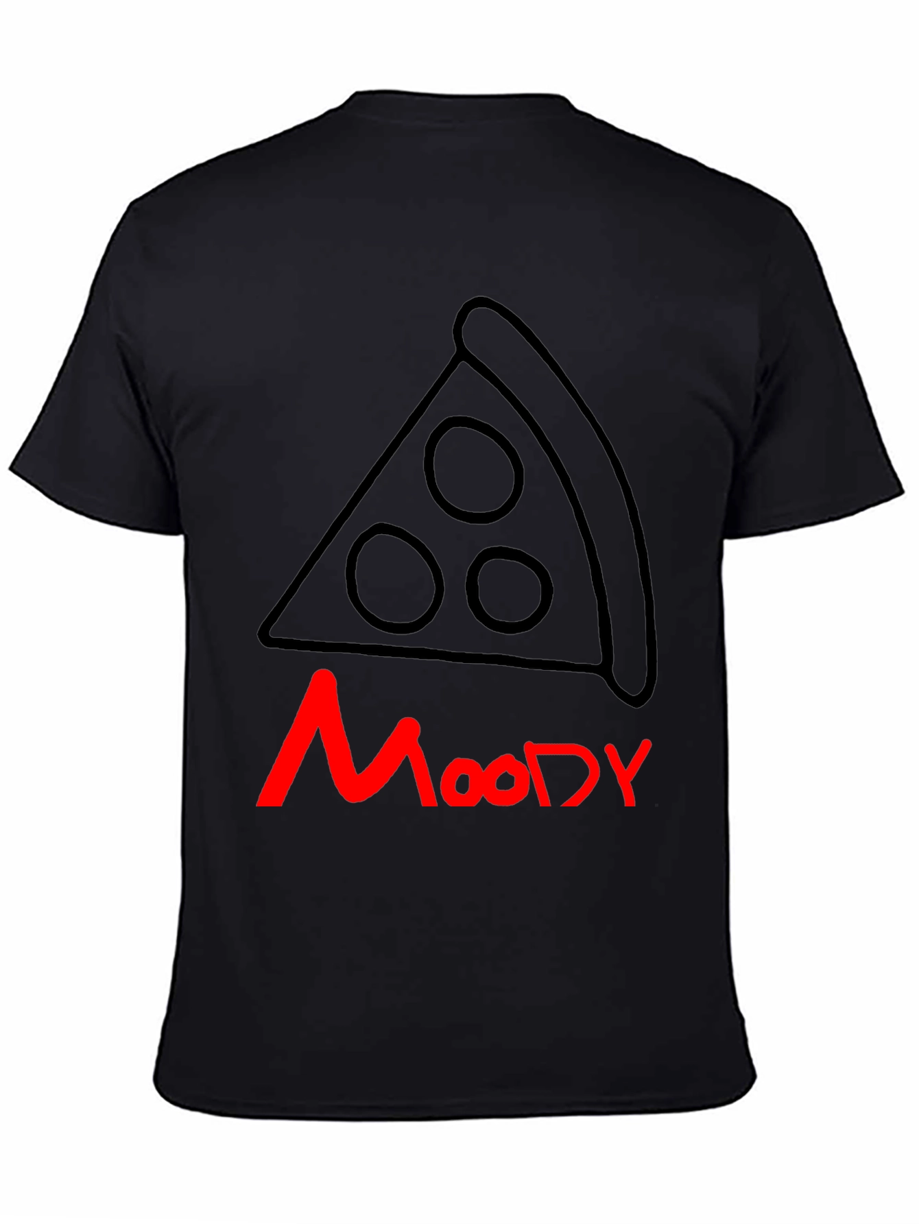 Moody Pizza T-Shirt - Casual Graphic Tee